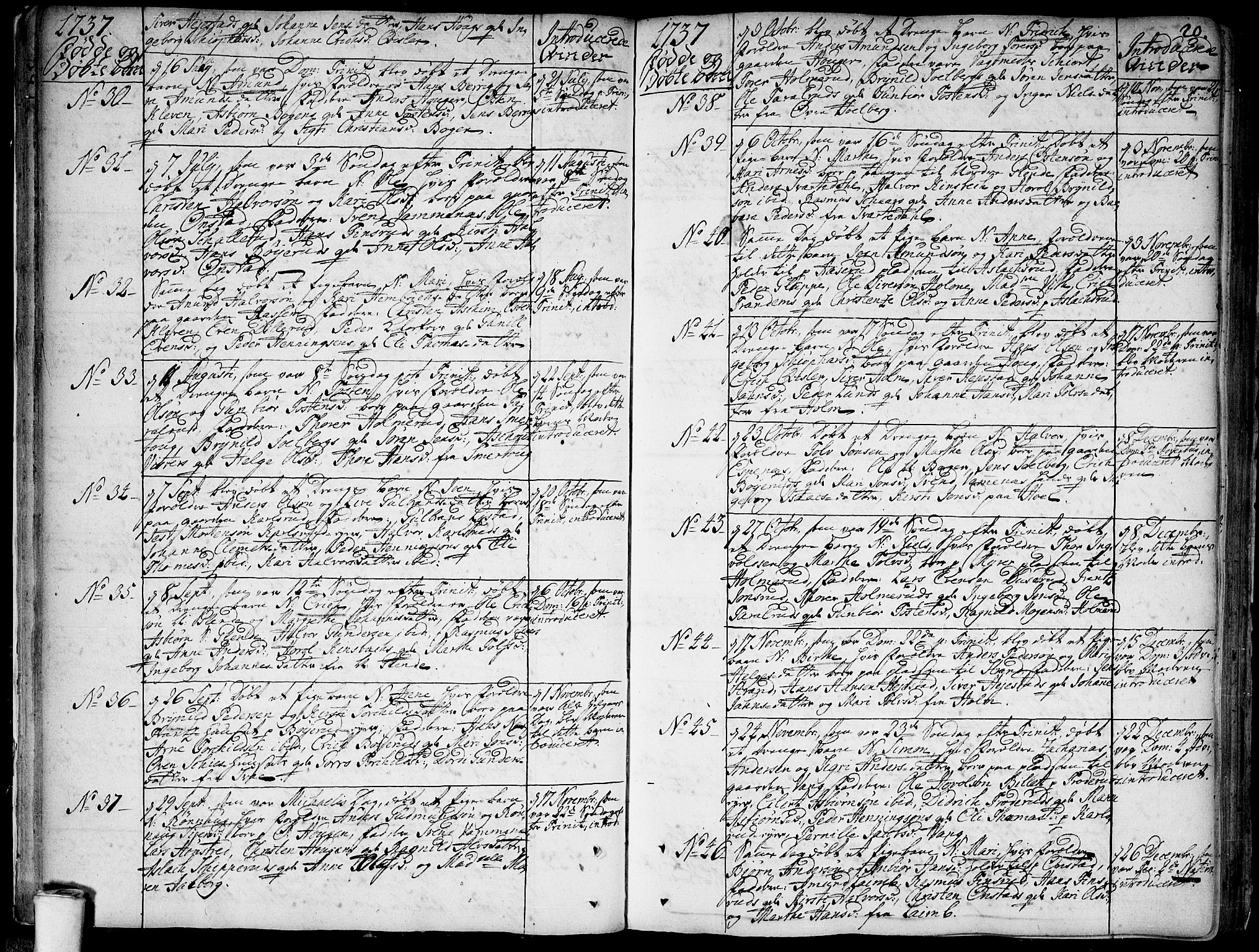 Skiptvet prestekontor Kirkebøker, SAO/A-20009/F/Fa/L0002: Parish register (official) no. 2, 1734-1759, p. 20
