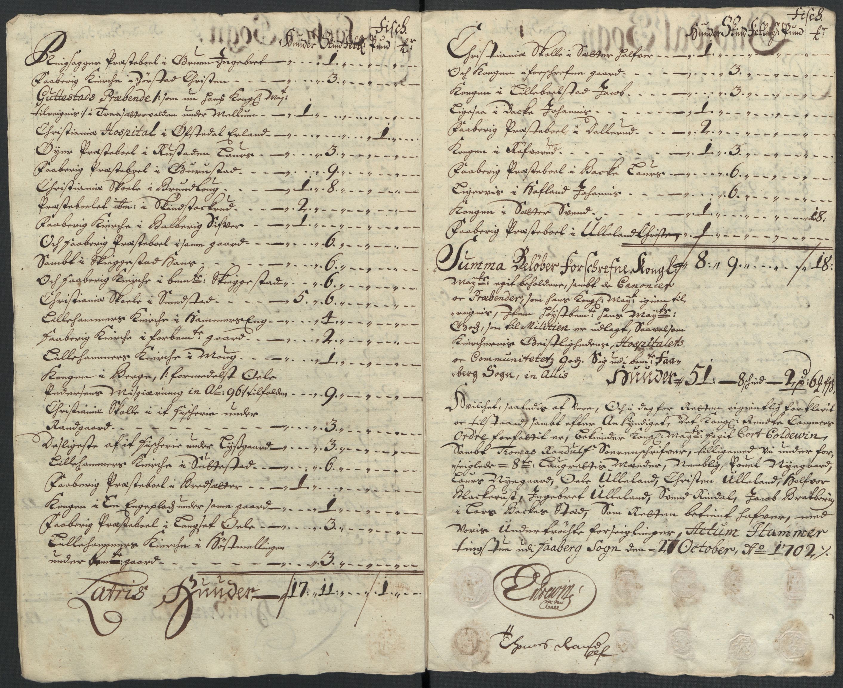 Rentekammeret inntil 1814, Reviderte regnskaper, Fogderegnskap, AV/RA-EA-4092/R17/L1175: Fogderegnskap Gudbrandsdal, 1702, p. 186