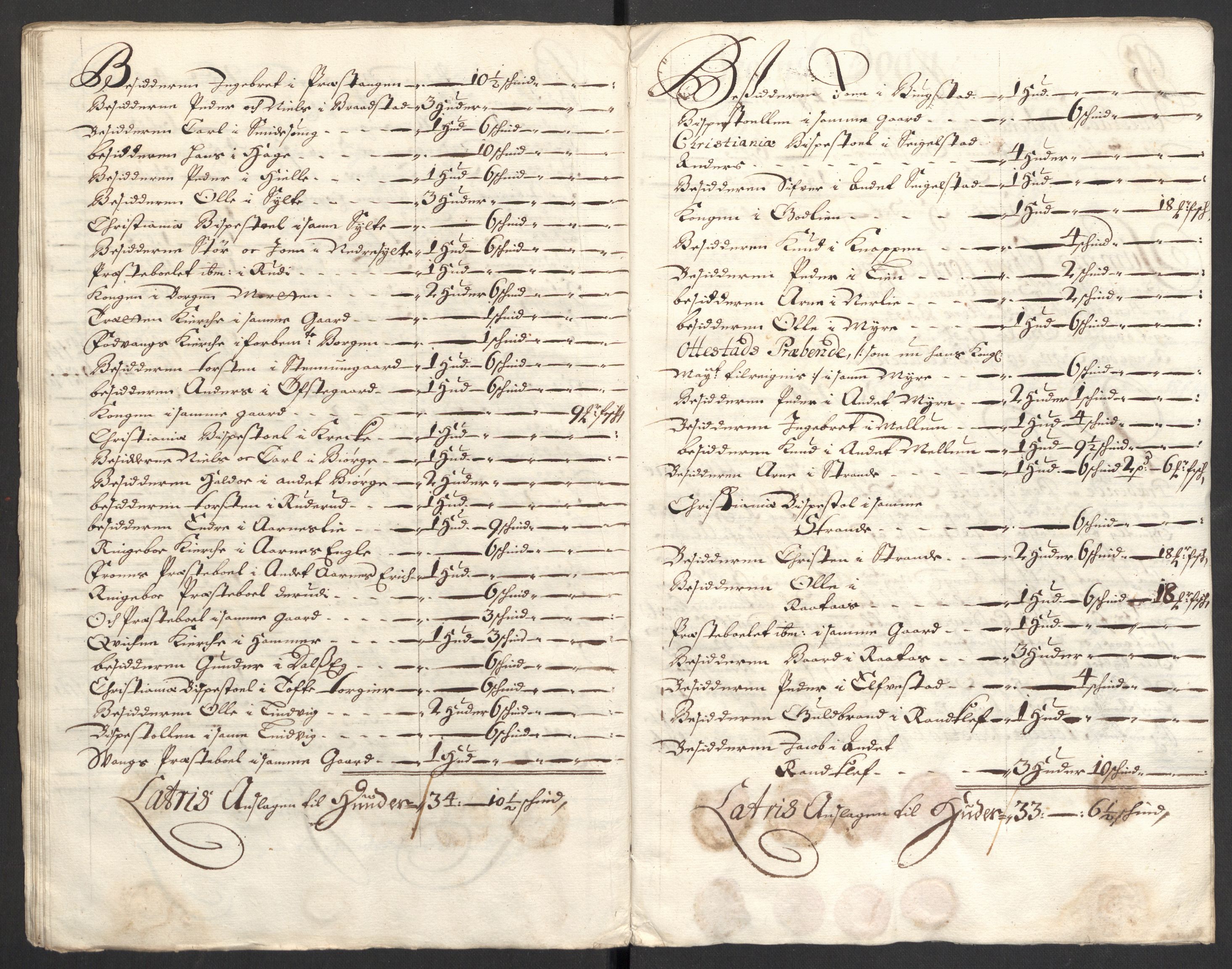 Rentekammeret inntil 1814, Reviderte regnskaper, Fogderegnskap, AV/RA-EA-4092/R17/L1170: Fogderegnskap Gudbrandsdal, 1696-1697, p. 108