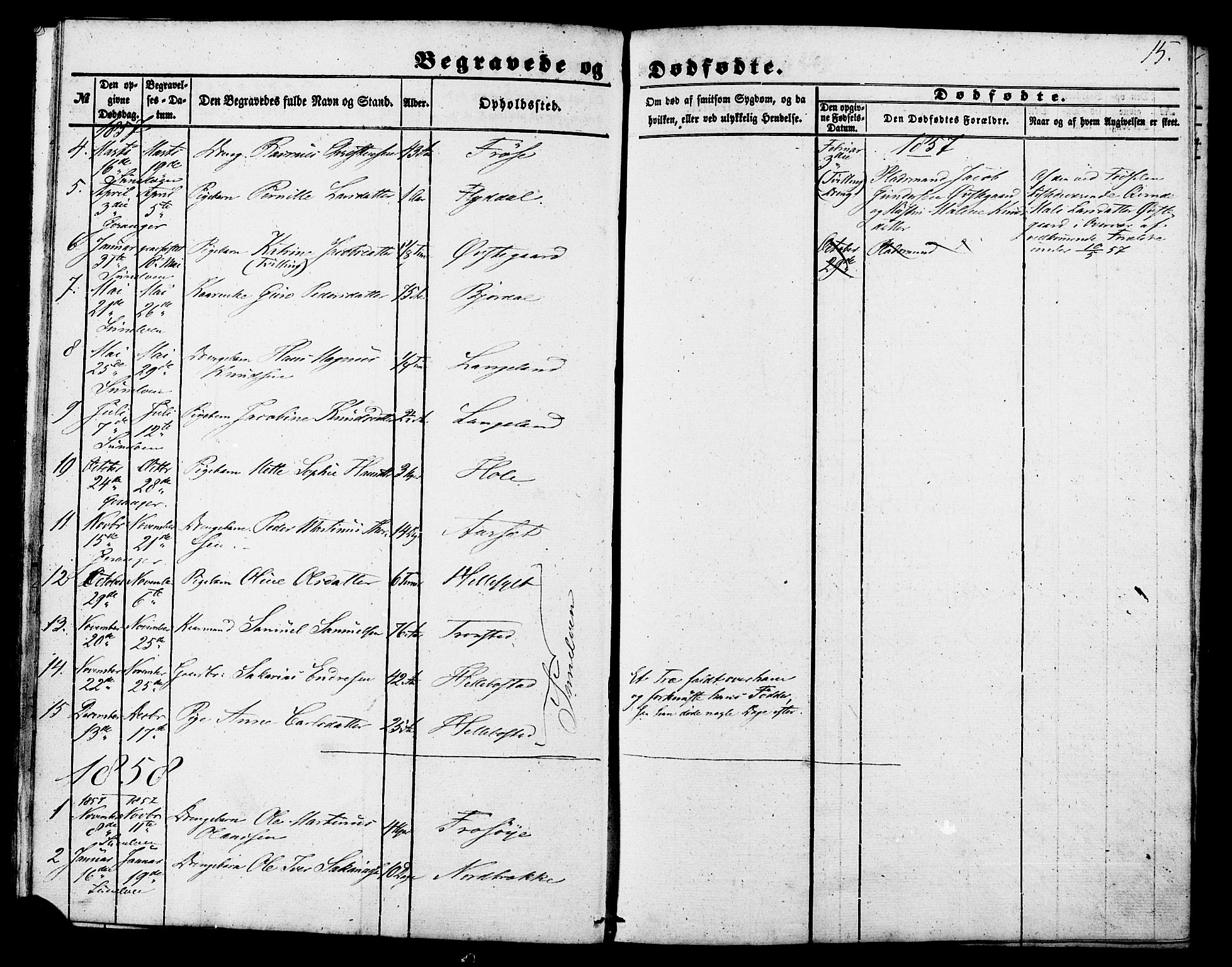 Ministerialprotokoller, klokkerbøker og fødselsregistre - Møre og Romsdal, SAT/A-1454/517/L0223: Parish register (official) no. 517A03, 1850-1870, p. 15