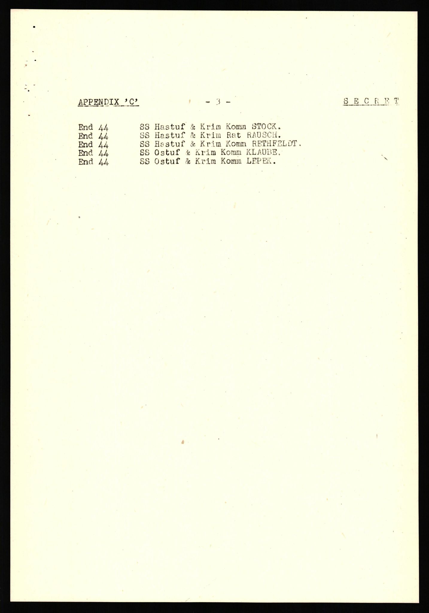 Forsvaret, Forsvarets overkommando II, AV/RA-RAFA-3915/D/Db/L0037: CI Questionaires. Tyske okkupasjonsstyrker i Norge. Tyskere., 1945-1946, p. 58