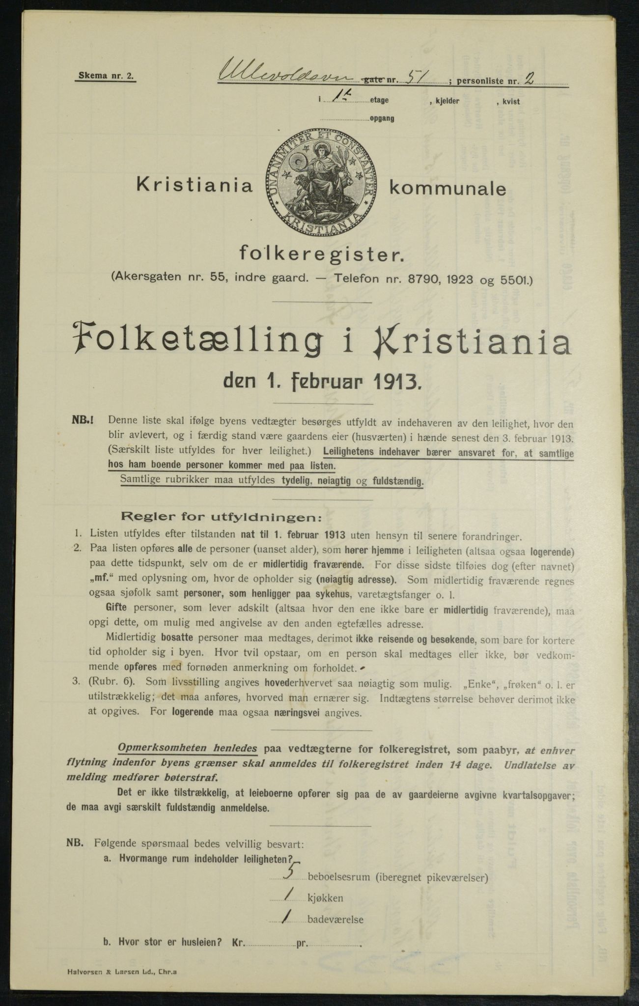 OBA, Municipal Census 1913 for Kristiania, 1913, p. 119210