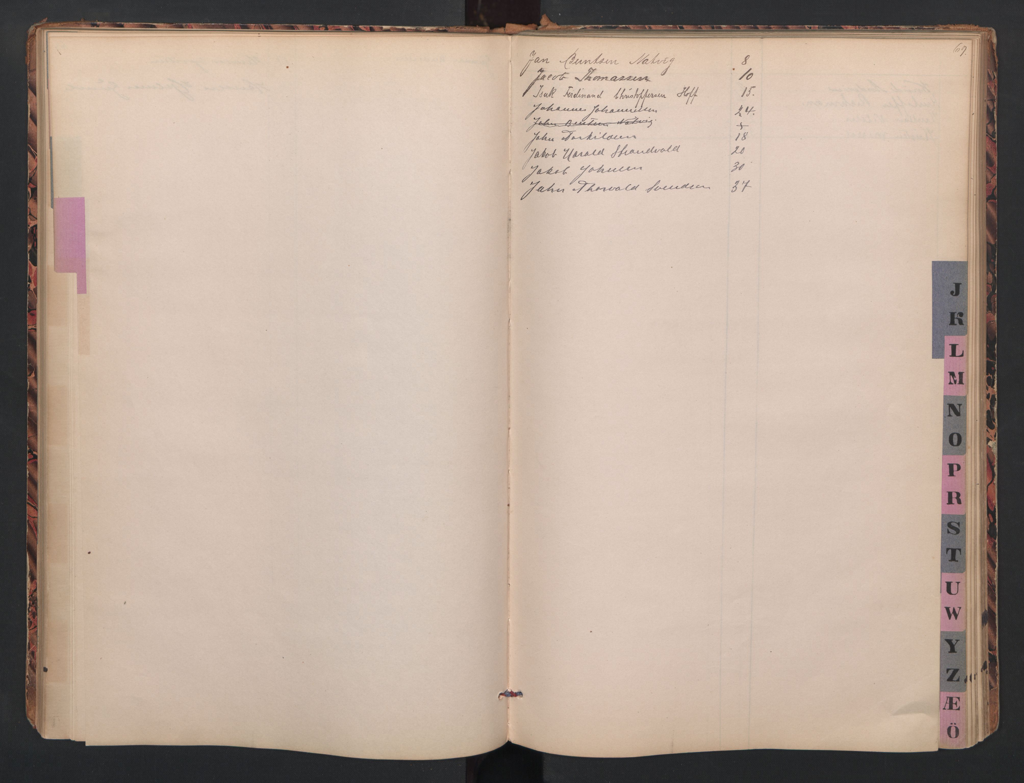Lillesand mønstringskrets, SAK/2031-0014/F/Fb/L0008: Hovedrulle B nr 1-131 med register, W-17, 1885-1948, p. 19