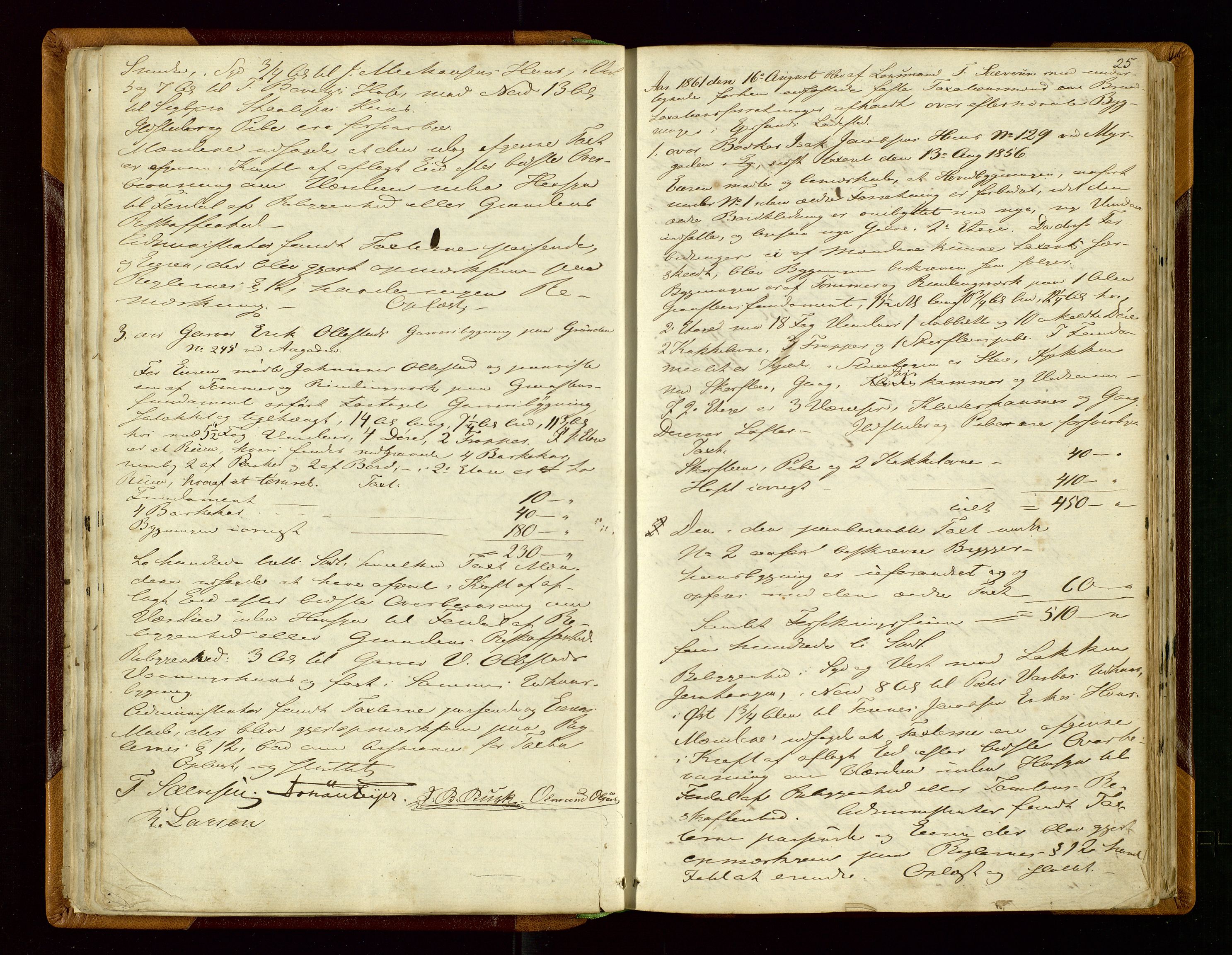 Eigersund lensmannskontor, AV/SAST-A-100171/God/L0002: Branntakstprotokoll, 1860-1873, p. 24b-25a