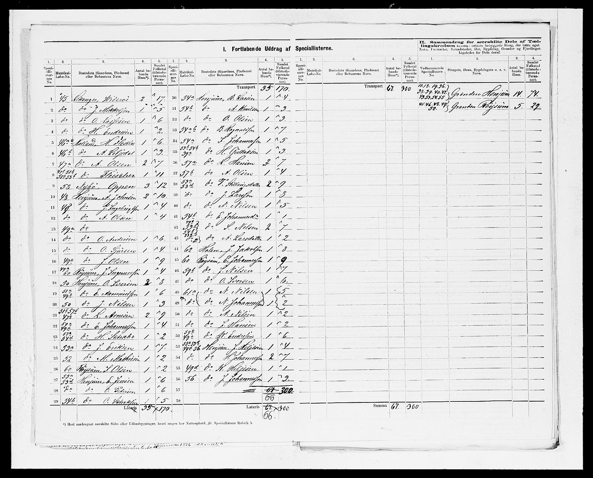 SAB, 1875 census for 1419P Leikanger, 1875, p. 7