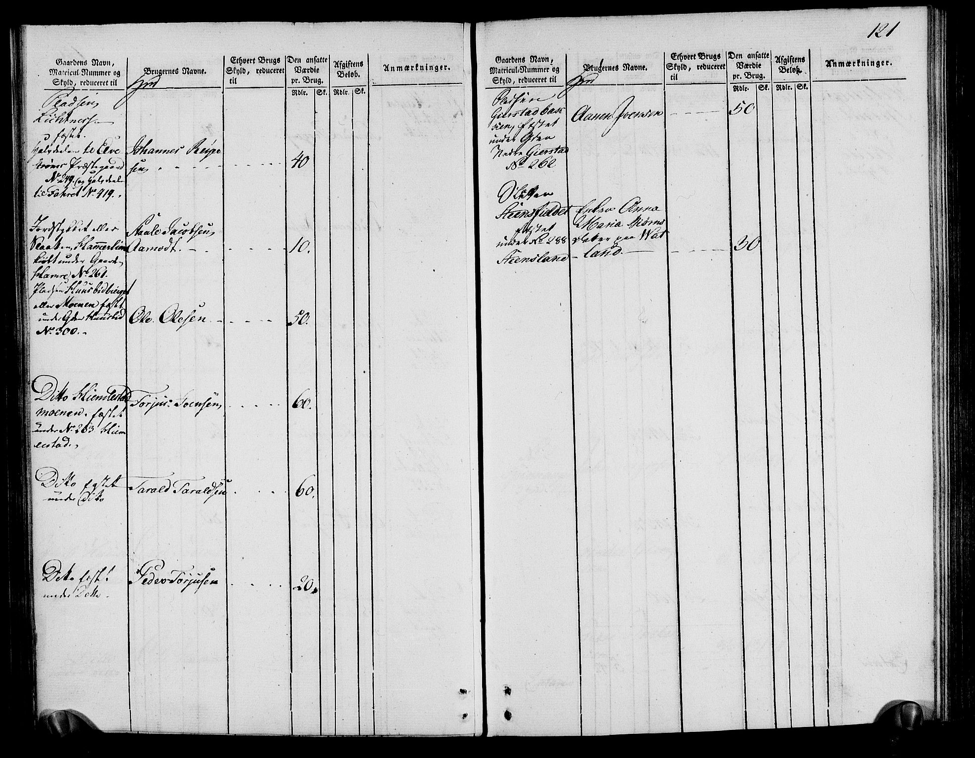 Rentekammeret inntil 1814, Realistisk ordnet avdeling, RA/EA-4070/N/Ne/Nea/L0095: Lista fogderi. Oppebørselsregister, 1803-1804, p. 126