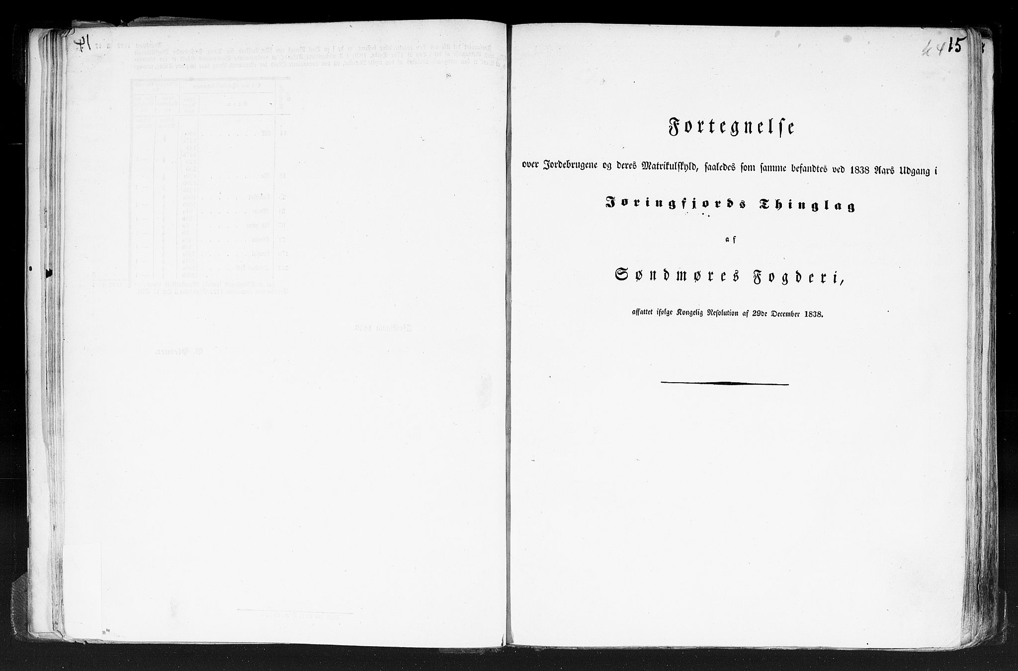 Rygh, RA/PA-0034/F/Fb/L0013: Matrikkelen for 1838 - Romsdal amt (Møre og Romsdal fylke), 1838, p. 15a