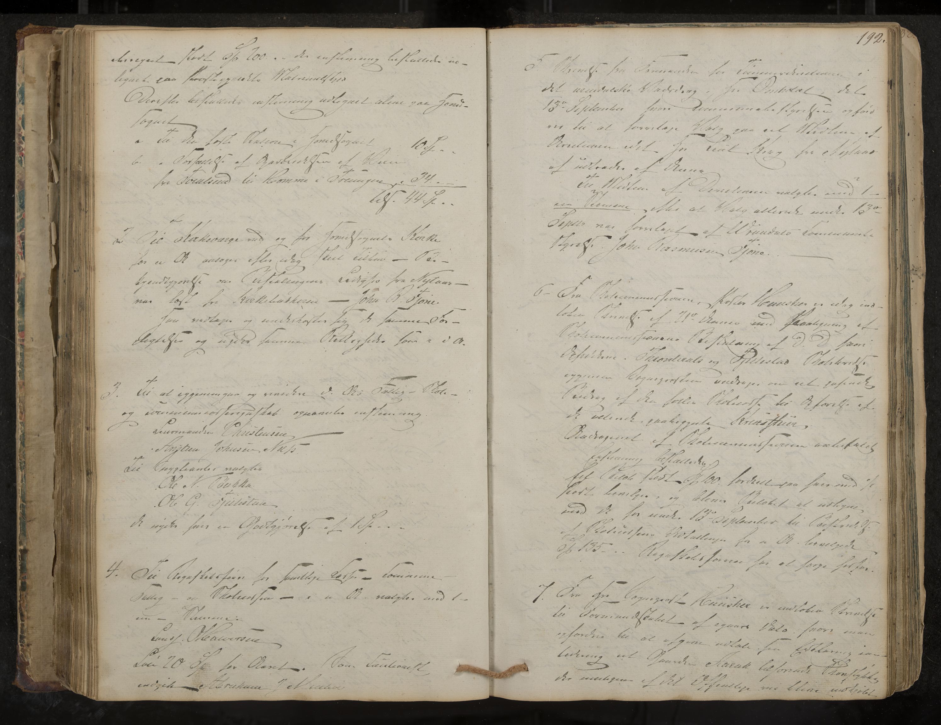 Nissedal formannskap og sentraladministrasjon, IKAK/0830021-1/A/L0001: Møtebok, 1838-1870, p. 192