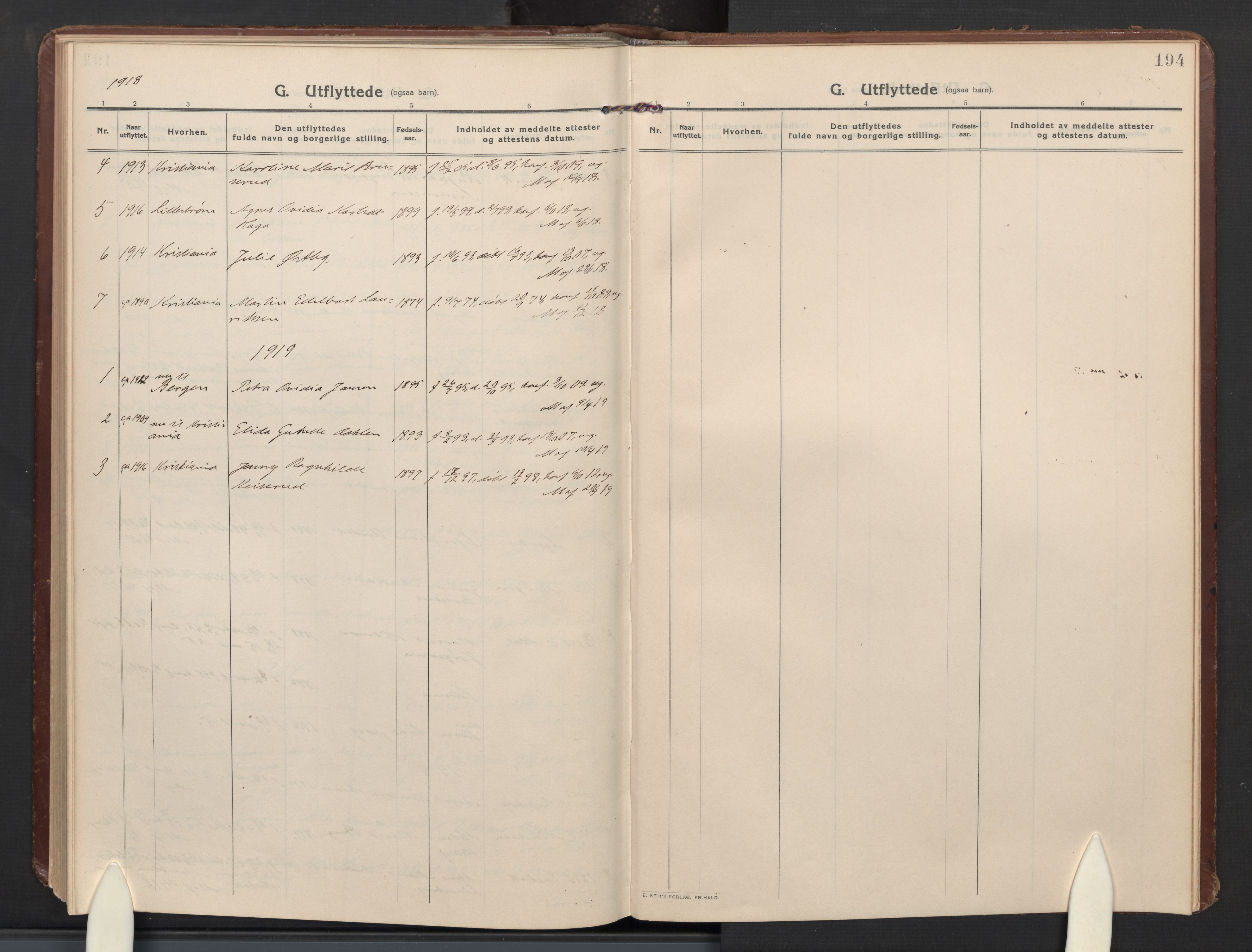 Høland prestekontor Kirkebøker, AV/SAO-A-10346a/F/Fb: Parish register (official) no. II 4, 1913-1924, p. 194