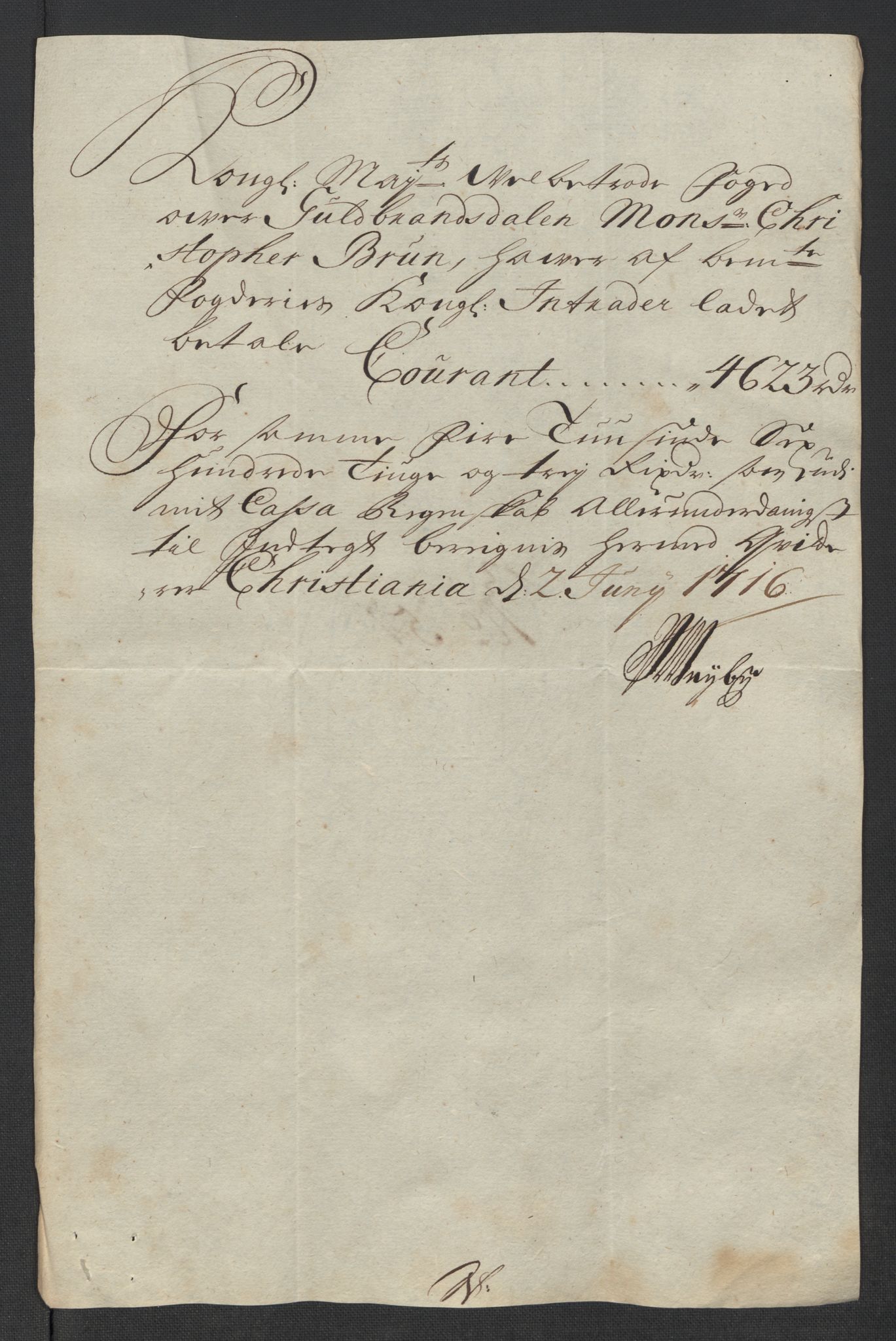 Rentekammeret inntil 1814, Reviderte regnskaper, Fogderegnskap, AV/RA-EA-4092/R17/L1186: Fogderegnskap Gudbrandsdal, 1716, p. 252