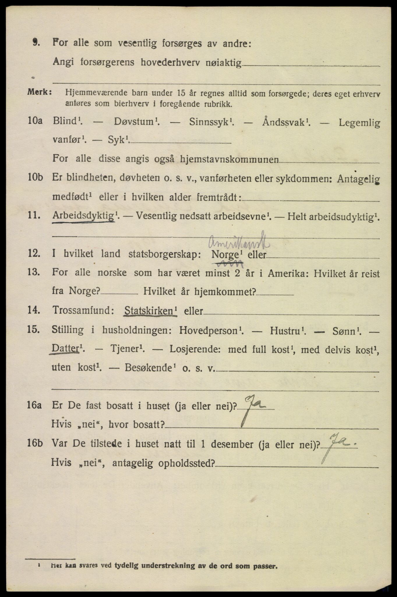 SAK, 1920 census for Flekkefjord, 1920, p. 2057