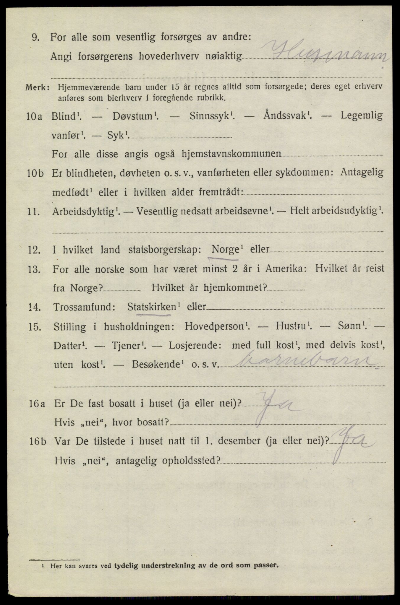 SAKO, 1920 census for Heddal, 1920, p. 5413