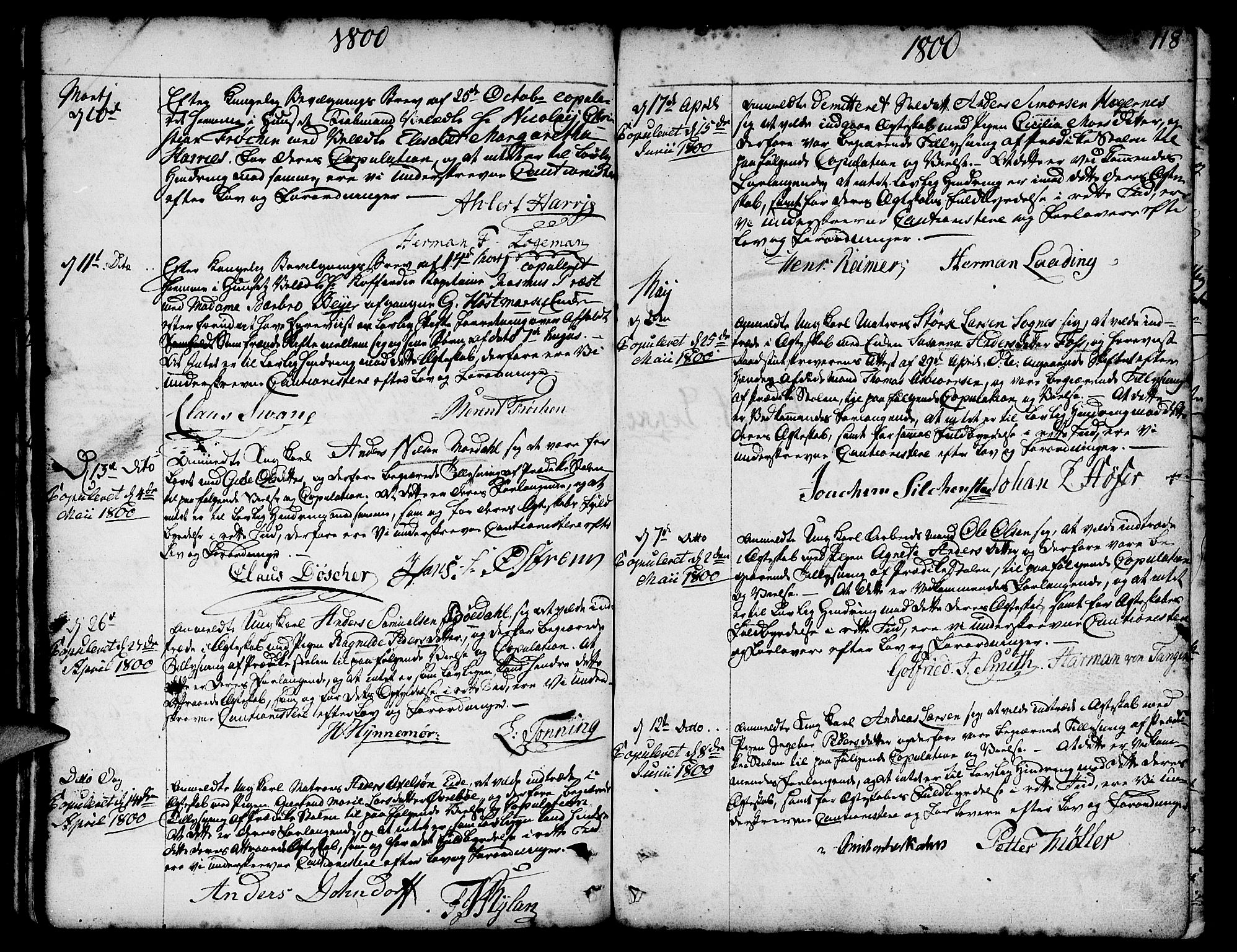 Nykirken Sokneprestembete, SAB/A-77101/H/Haa/L0008: Parish register (official) no. A 8, 1776-1814, p. 118