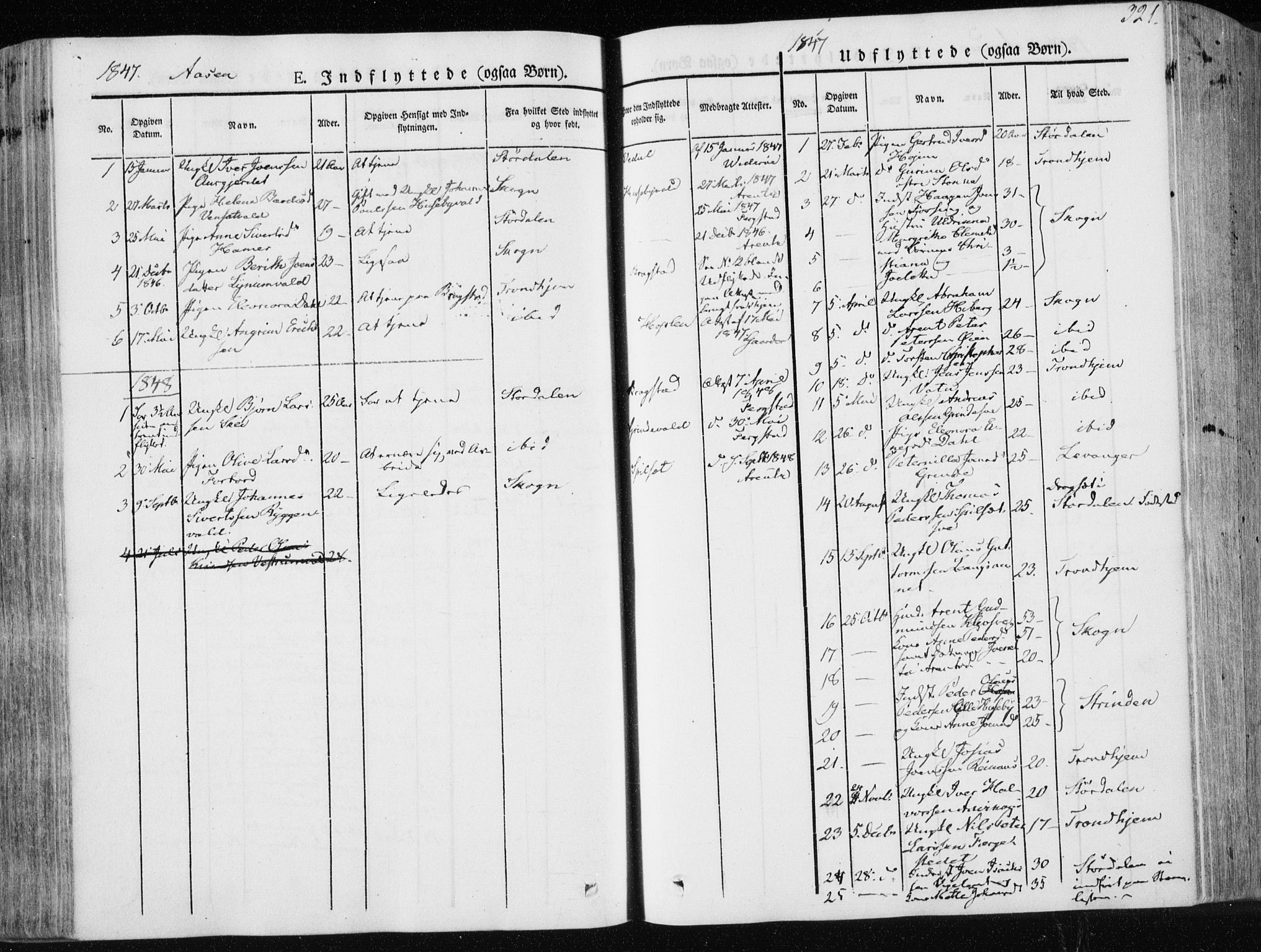 Ministerialprotokoller, klokkerbøker og fødselsregistre - Nord-Trøndelag, SAT/A-1458/713/L0115: Parish register (official) no. 713A06, 1838-1851, p. 321