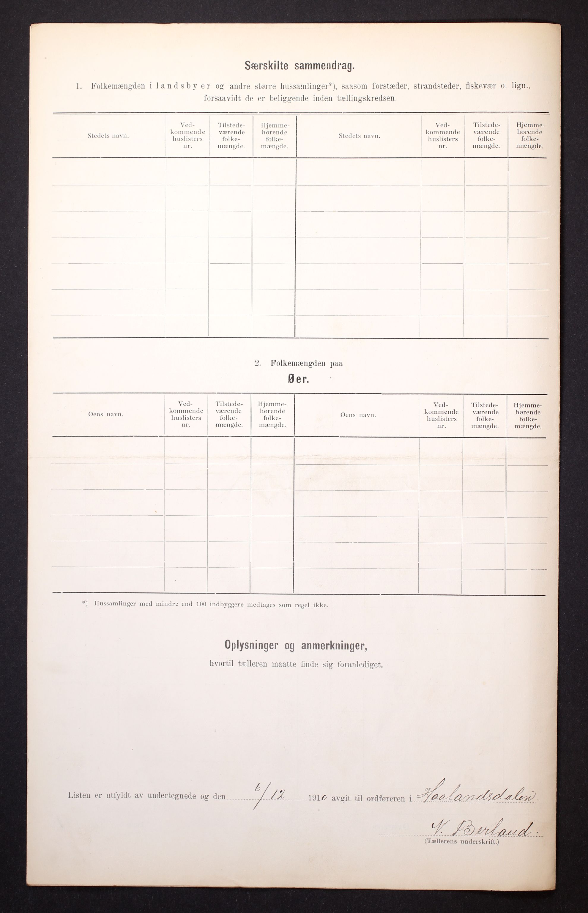 RA, 1910 census for Hålandsdal, 1910, p. 15