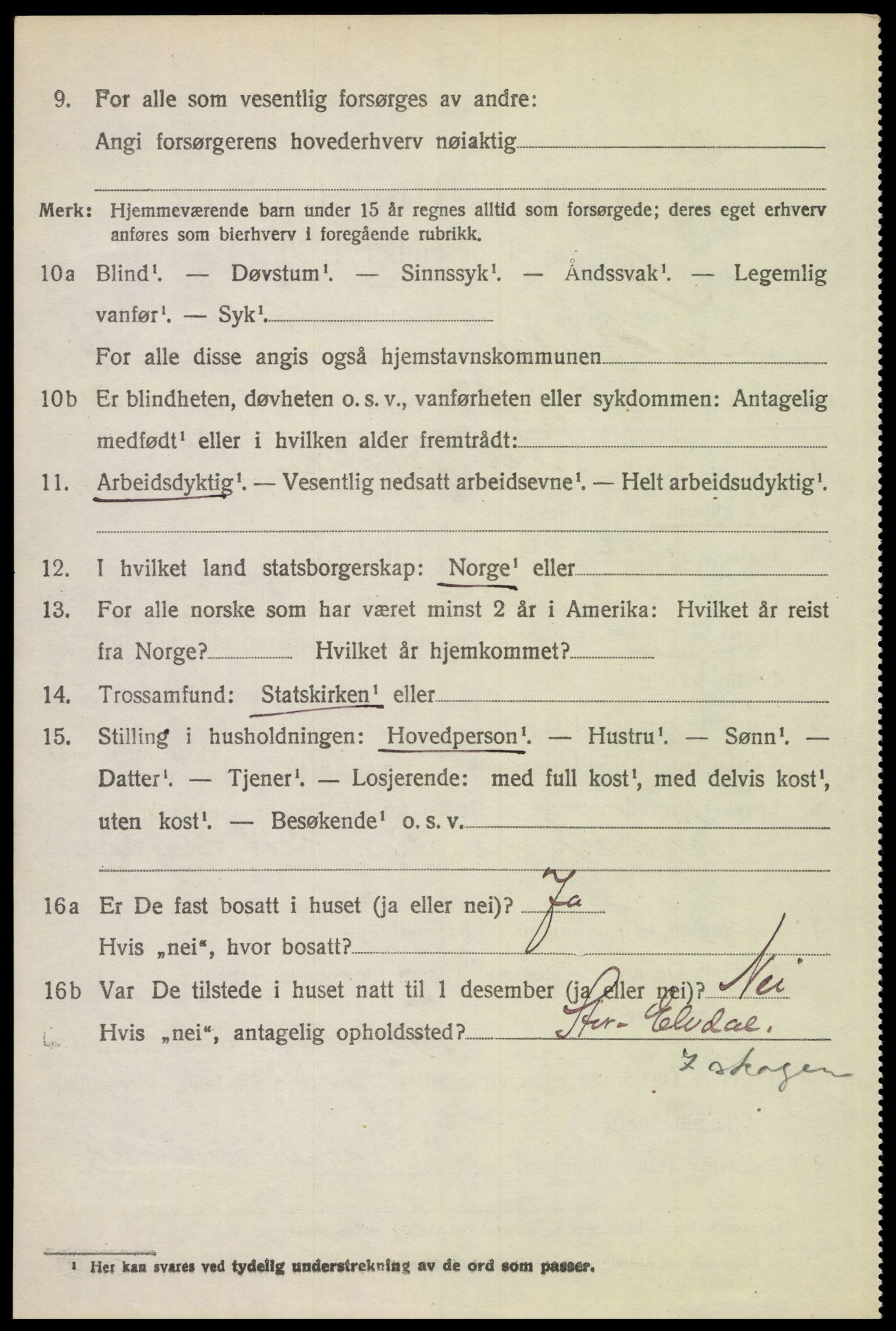 SAH, 1920 census for Stor-Elvdal, 1920, p. 3859