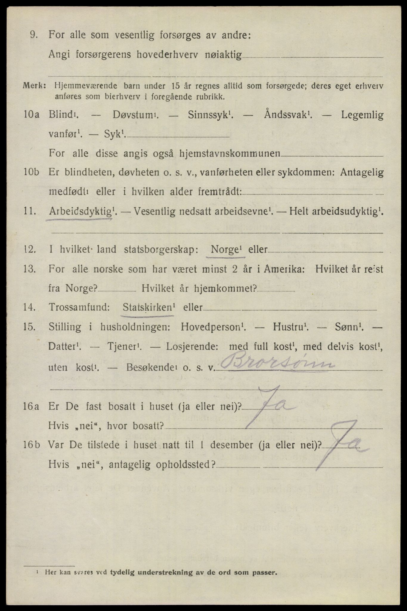 SAO, 1920 census for Gjerdrum, 1920, p. 2375