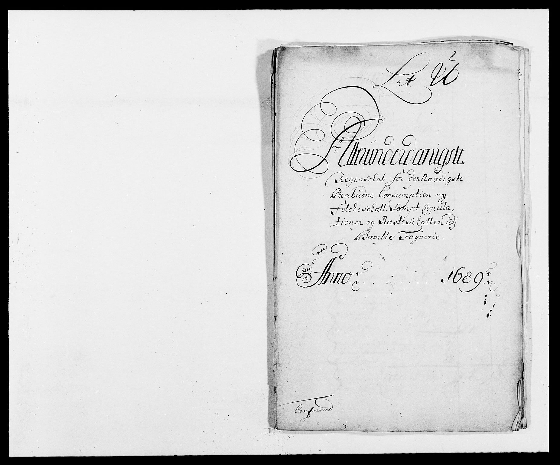 Rentekammeret inntil 1814, Reviderte regnskaper, Fogderegnskap, RA/EA-4092/R34/L2050: Fogderegnskap Bamble, 1688-1691, p. 349