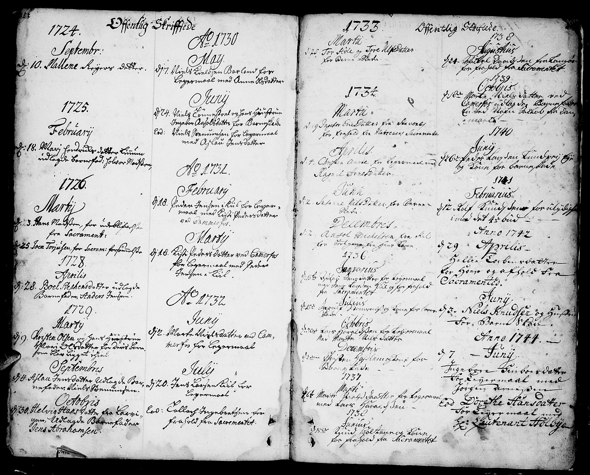 Sannidal kirkebøker, SAKO/A-296/F/Fa/L0001: Parish register (official) no. 1, 1702-1766, p. 352-353