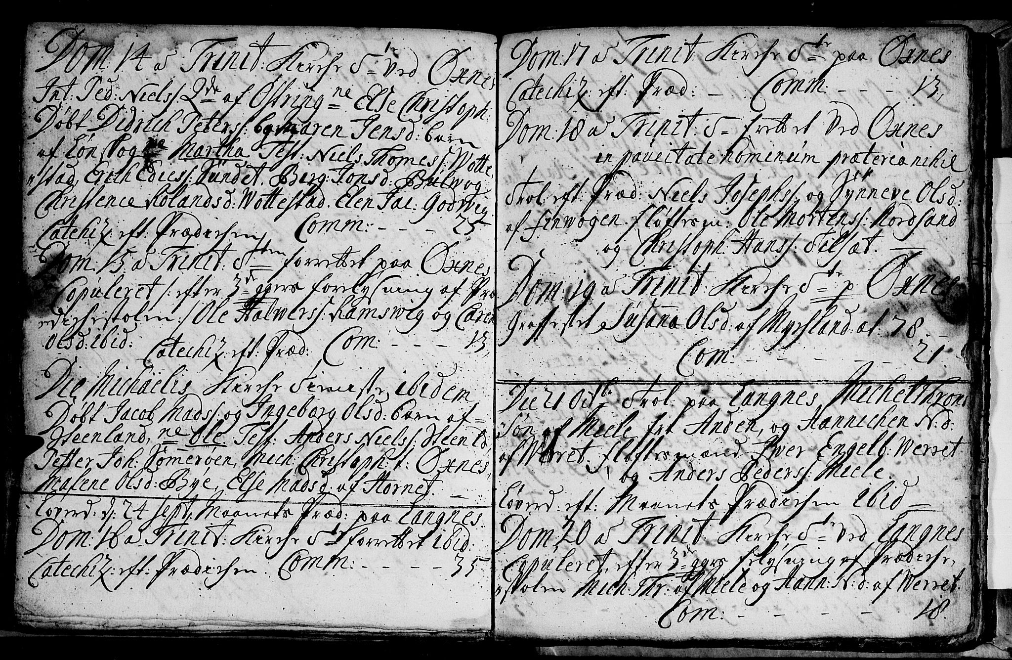 Ministerialprotokoller, klokkerbøker og fødselsregistre - Nordland, SAT/A-1459/893/L1328: Parish register (official) no. 893A01, 1718-1749