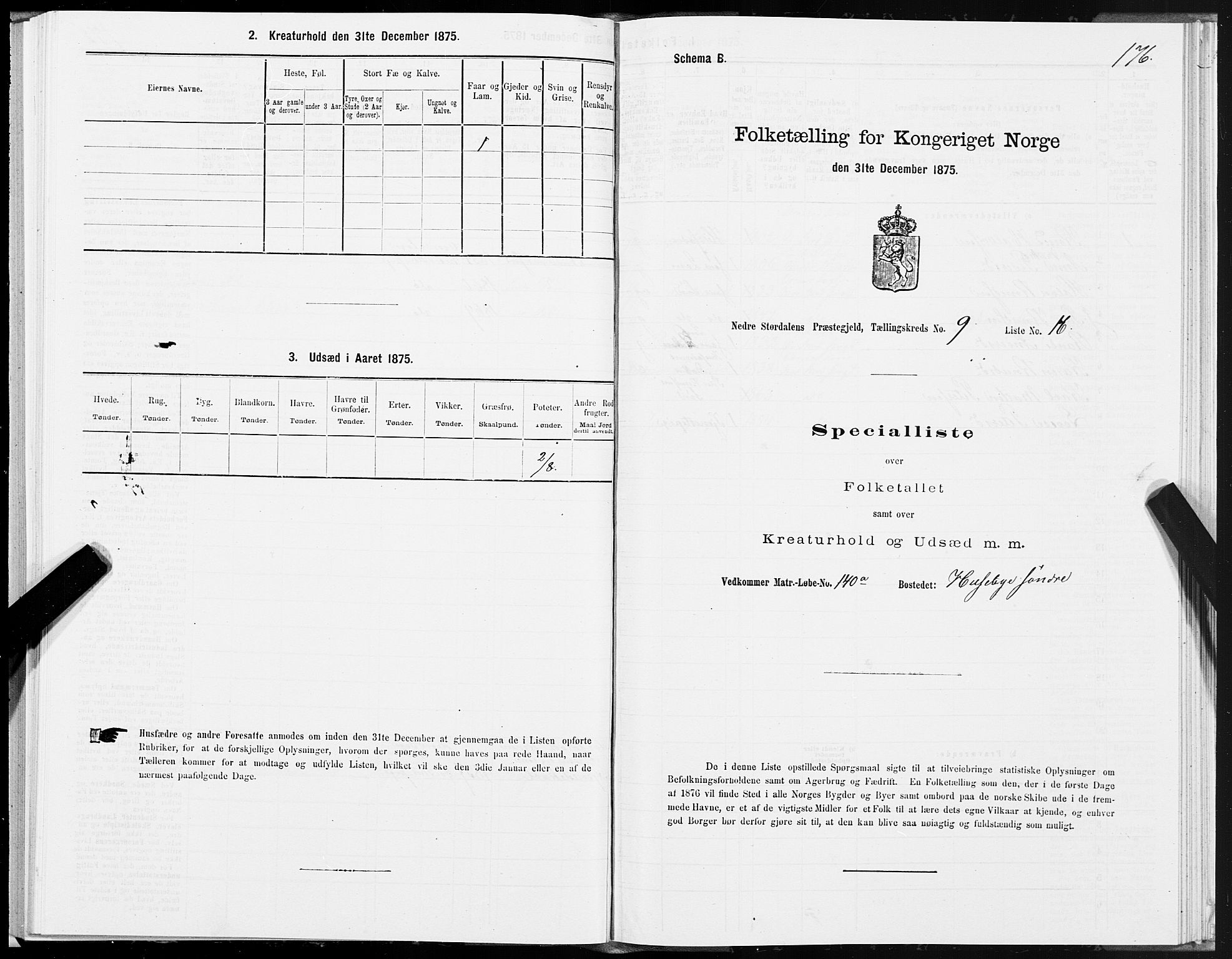 SAT, 1875 census for 1714P Nedre Stjørdal, 1875, p. 4176