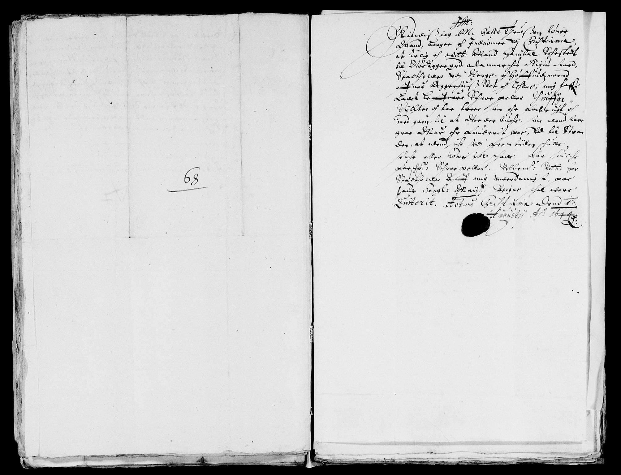 Rentekammeret inntil 1814, Reviderte regnskaper, Lensregnskaper, AV/RA-EA-5023/R/Rb/Rba/L0181: Akershus len, 1644-1645