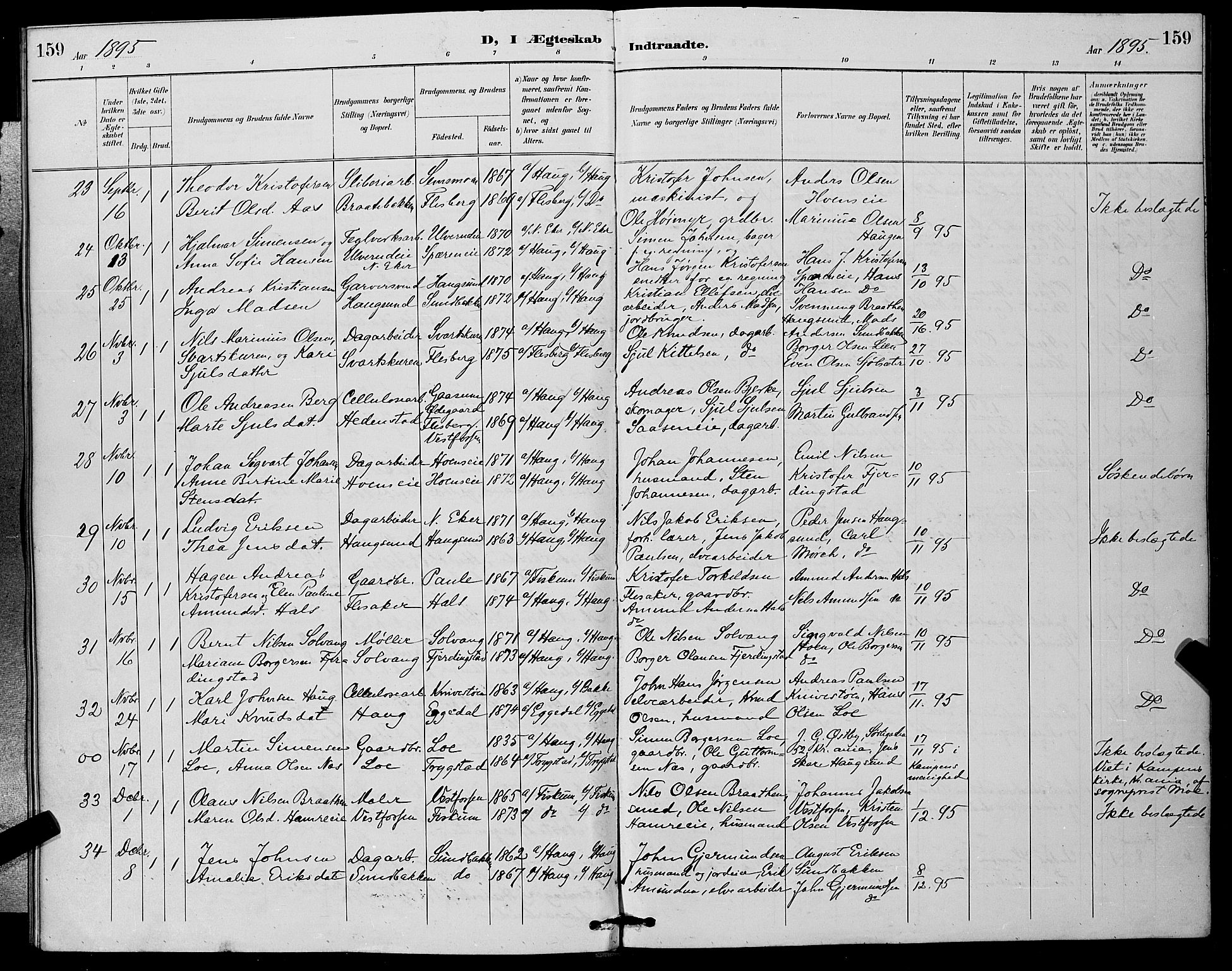 Eiker kirkebøker, AV/SAKO-A-4/G/Ga/L0007: Parish register (copy) no. I 7, 1893-1902, p. 159
