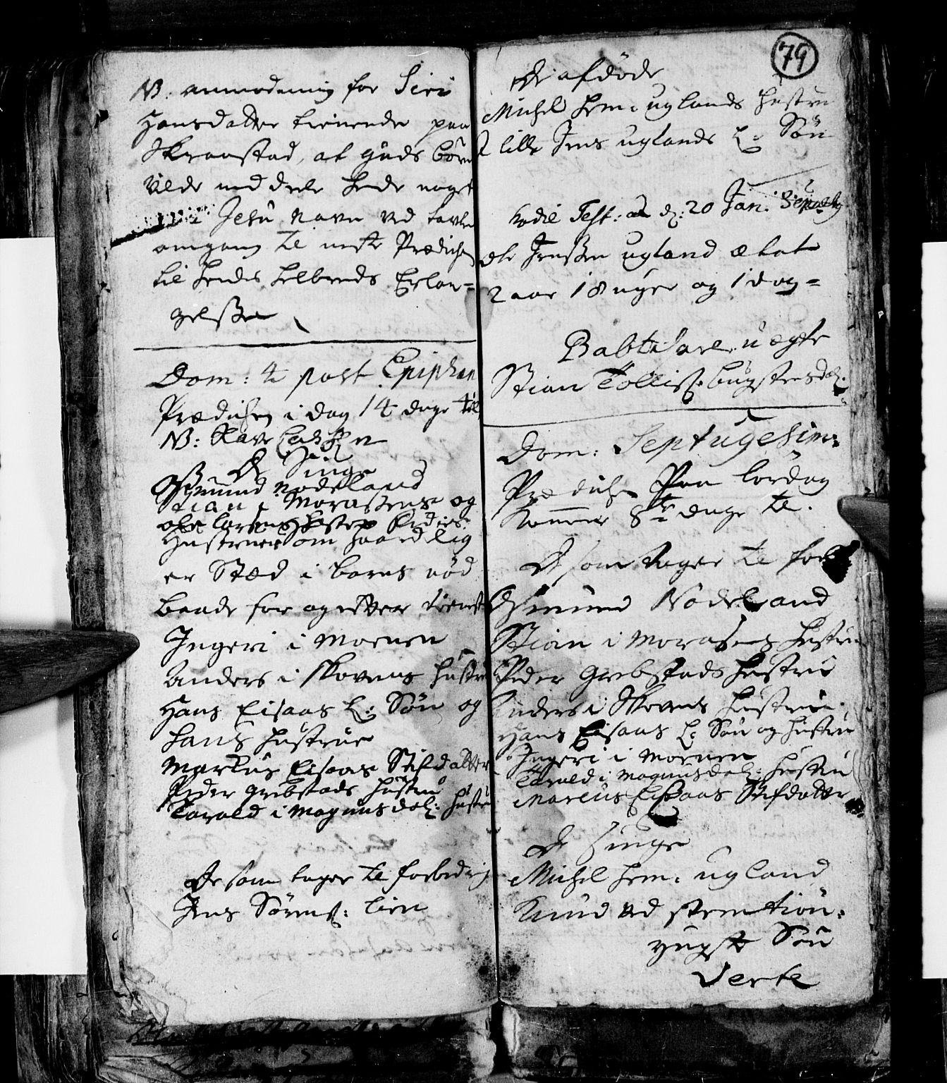 Søgne sokneprestkontor, SAK/1111-0037/F/Fa/Faa/L0001: Parish register (official) no. A 1, 1716-1740, p. 79