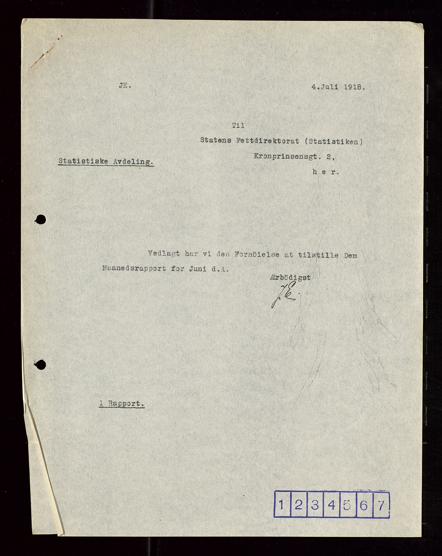 Pa 1521 - A/S Norske Shell, AV/SAST-A-101915/E/Ea/Eaa/L0006: Sjefskorrespondanse, 1918, p. 255