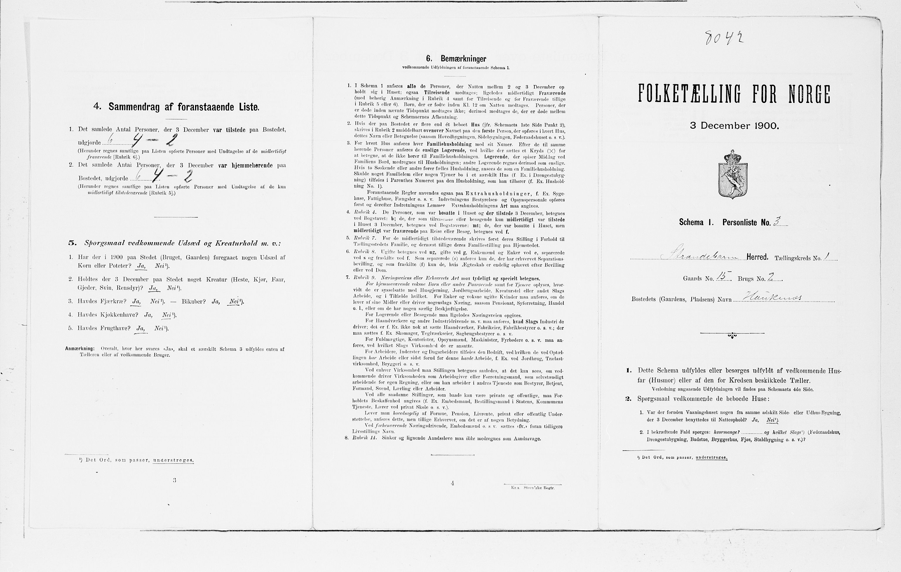 SAB, 1900 census for Strandebarm og Varaldsøy, 1900, p. 24