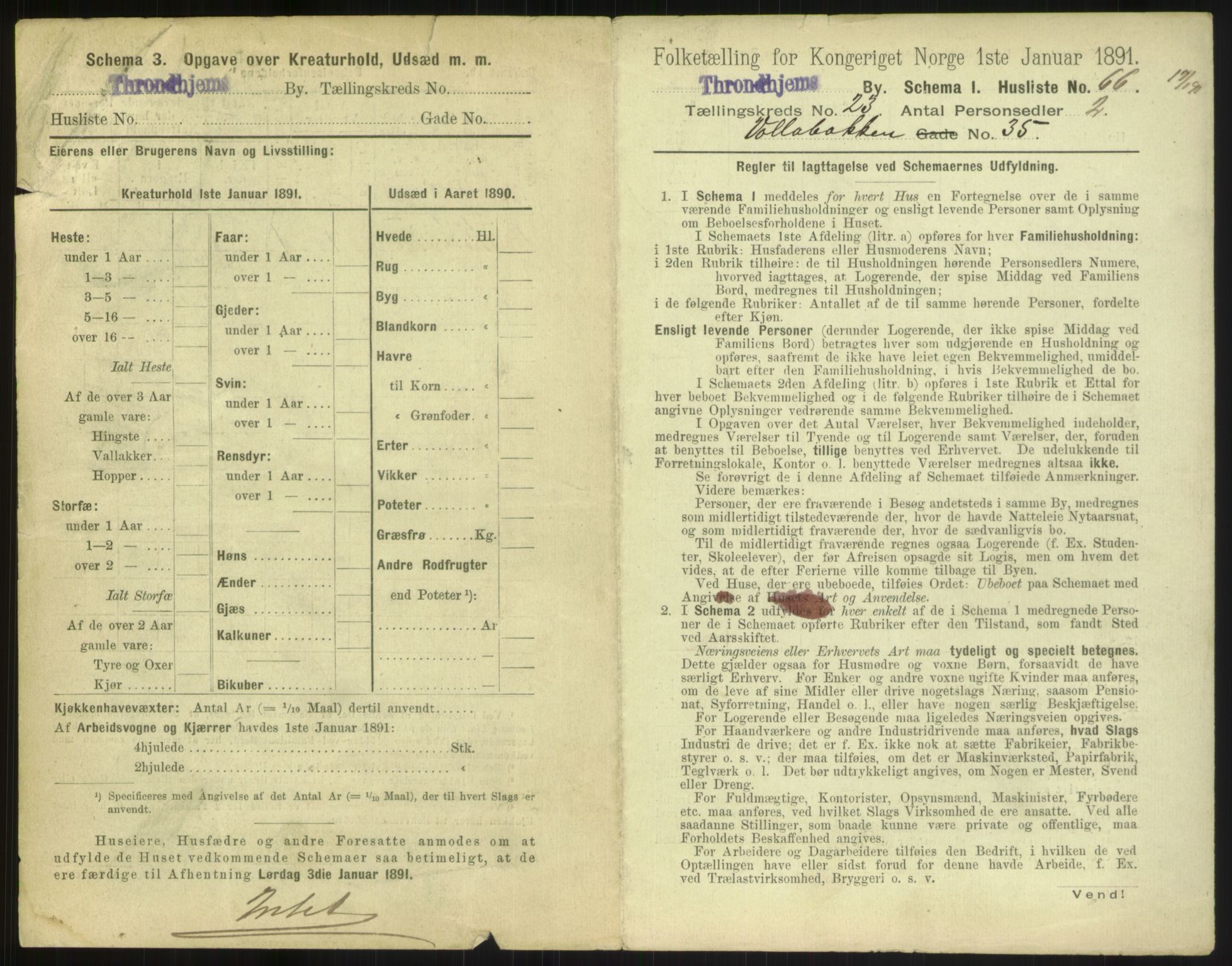 RA, 1891 census for 1601 Trondheim, 1891, p. 1518