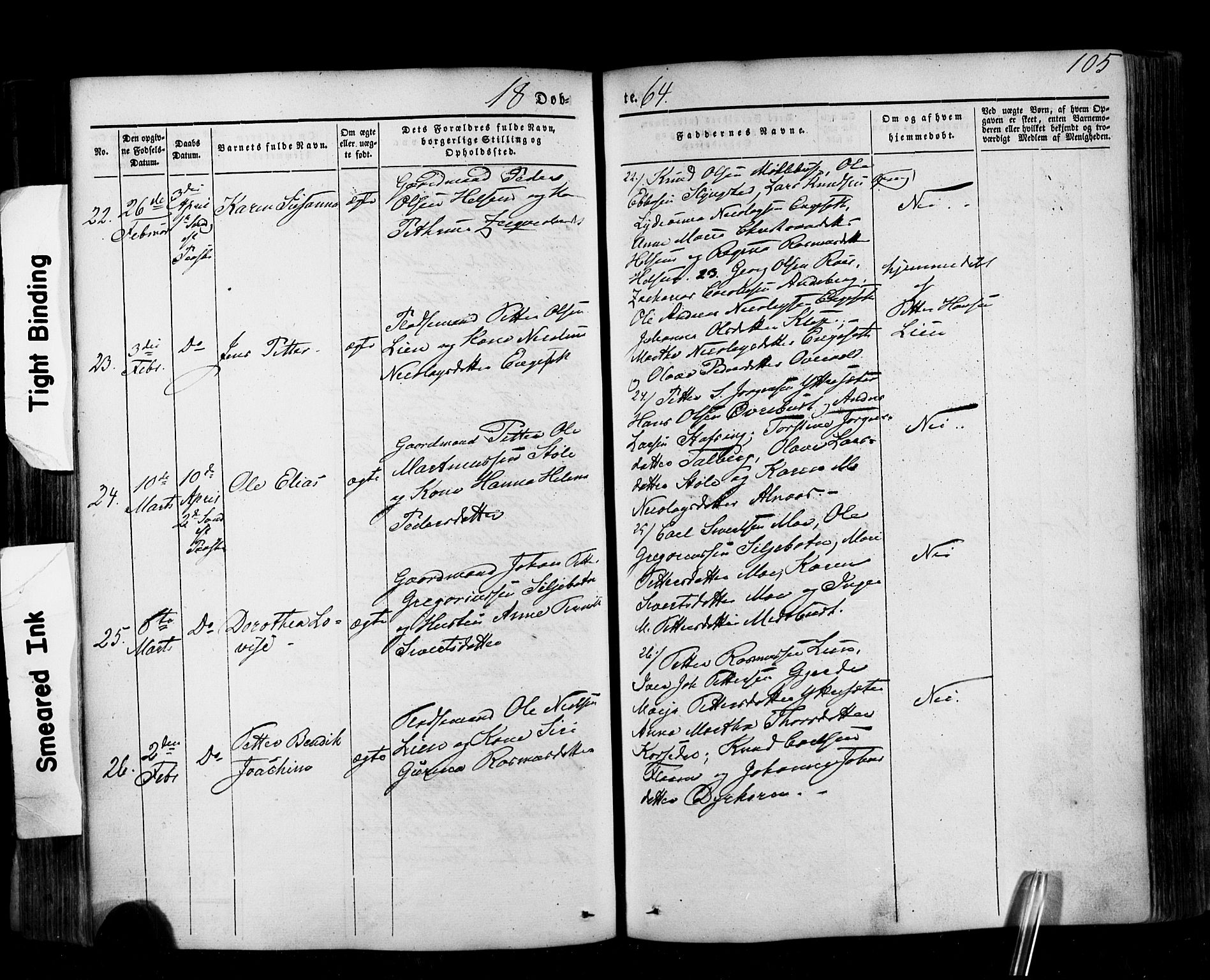 Ministerialprotokoller, klokkerbøker og fødselsregistre - Møre og Romsdal, AV/SAT-A-1454/520/L0275: Parish register (official) no. 520A05, 1844-1881, p. 105