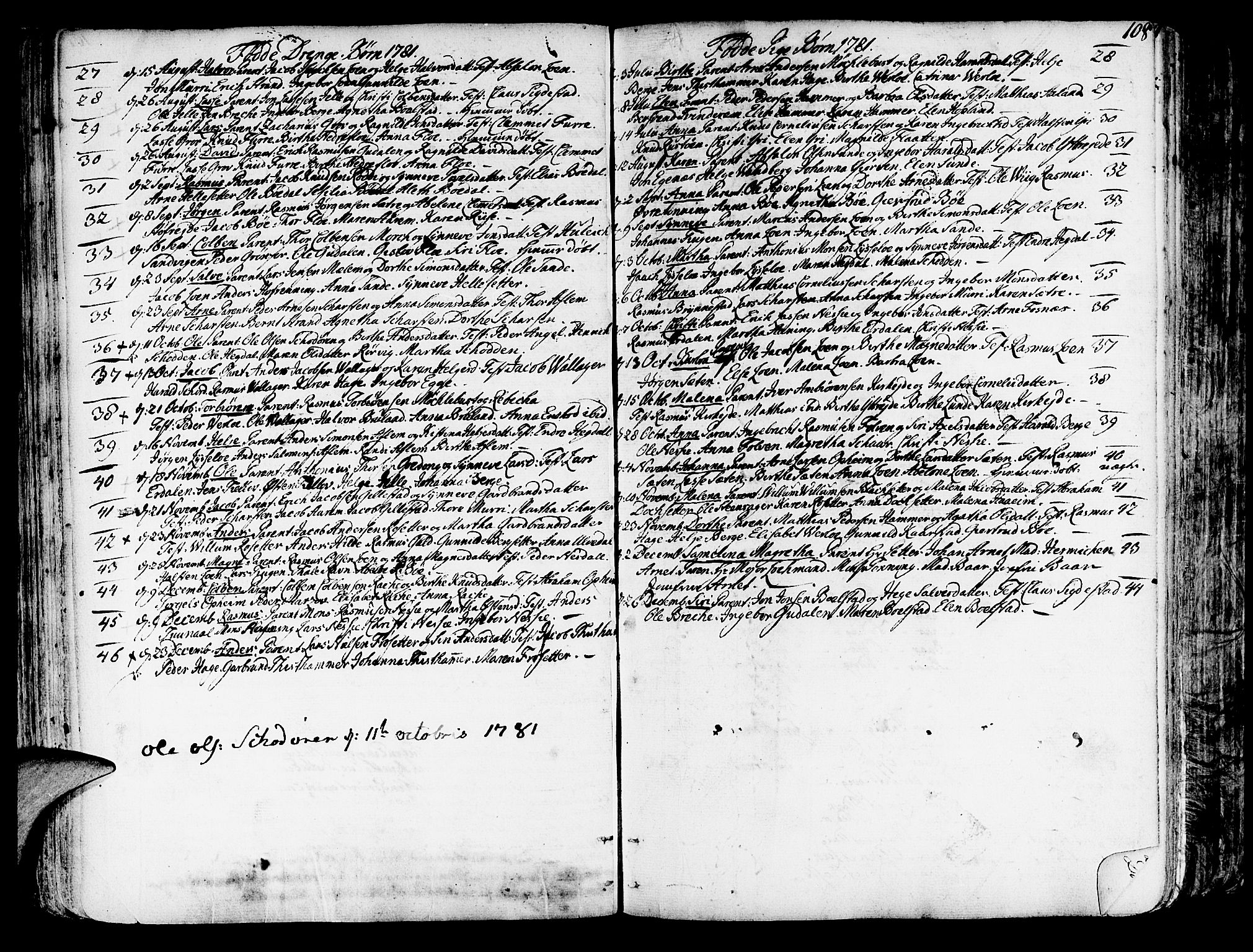 Innvik sokneprestembete, SAB/A-80501: Parish register (official) no. A 1, 1750-1816, p. 108