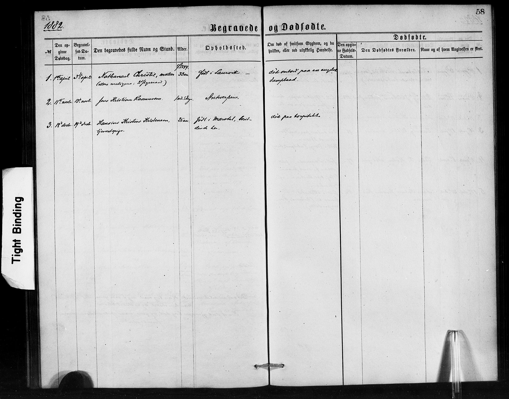 Den norske sjømannsmisjon i utlandet/Antwerpen, SAB/SAB/PA-0105/H/Ha/L0001: Parish register (official) no. A 1, 1865-1887, p. 58