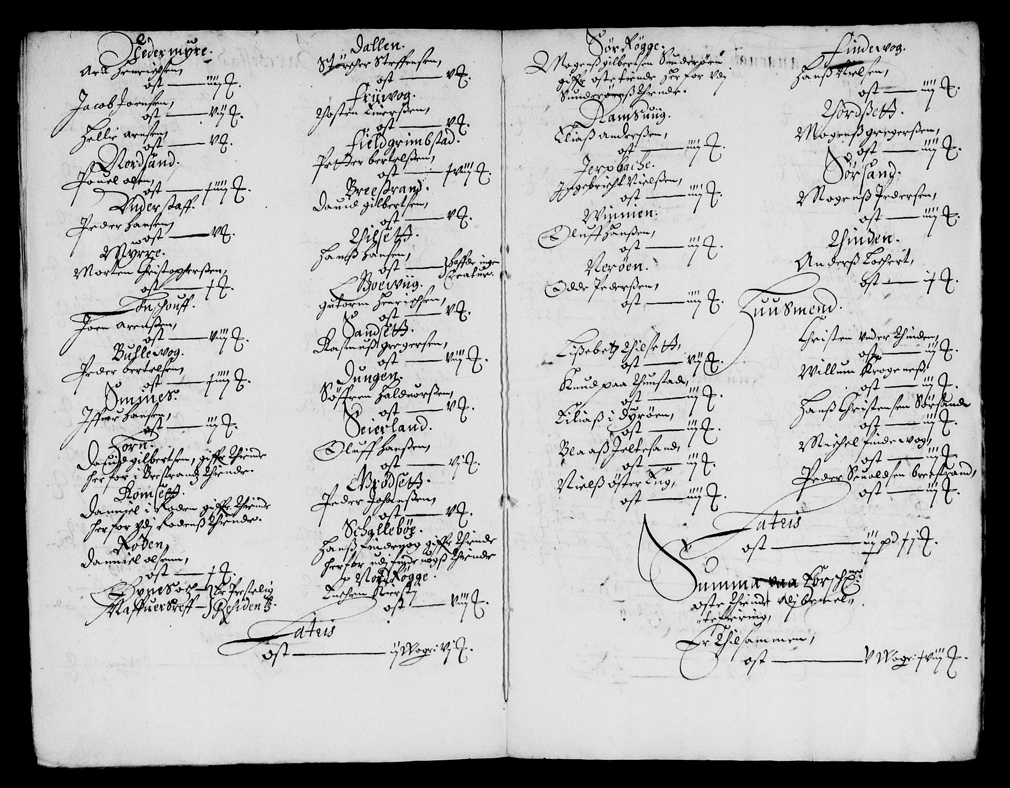 Rentekammeret inntil 1814, Reviderte regnskaper, Lensregnskaper, AV/RA-EA-5023/R/Rb/Rbz/L0040: Nordlandenes len, 1663-1665