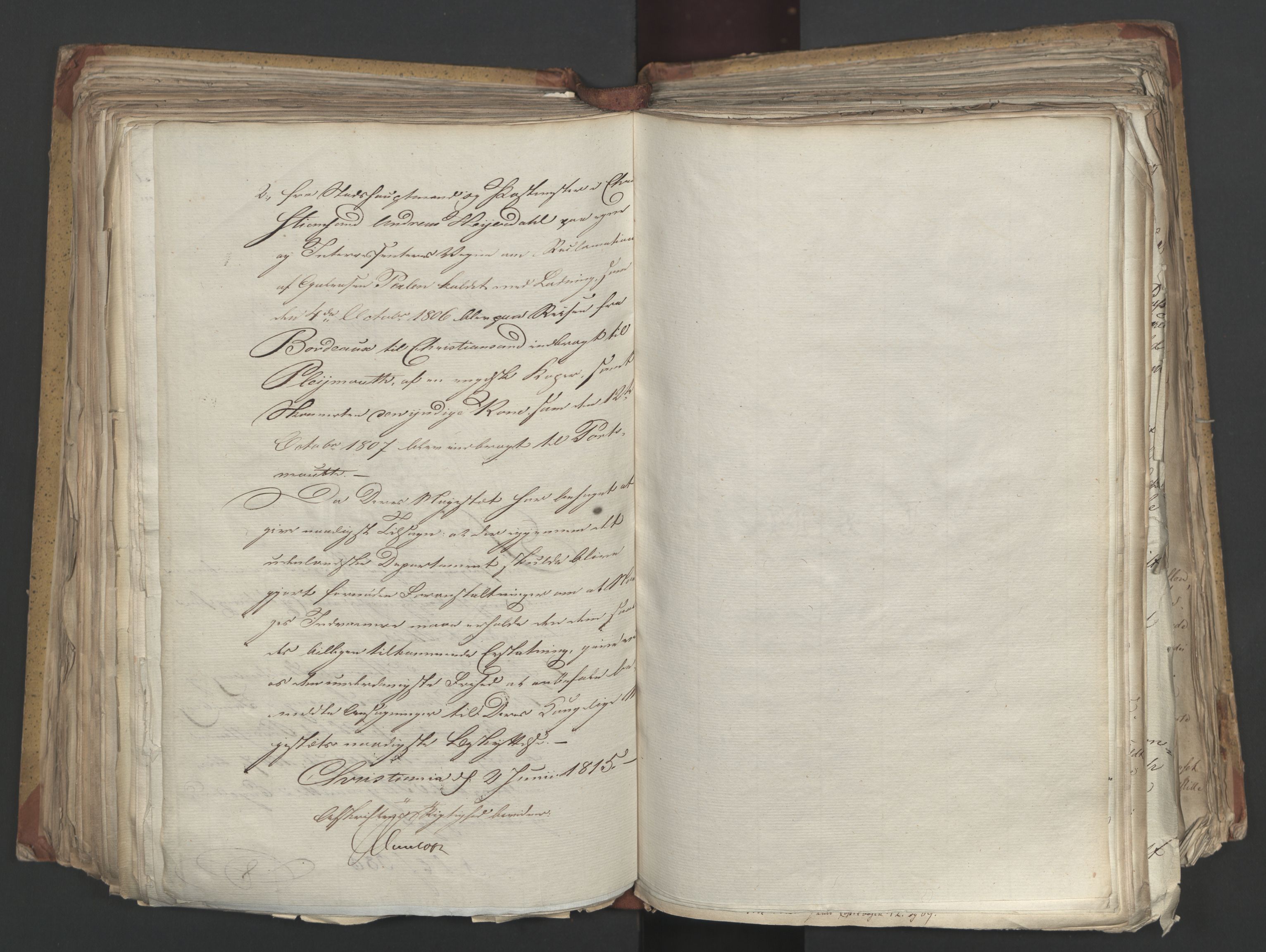 Statsrådsavdelingen i Stockholm, AV/RA-S-1003/D/Da/L0002: Regjeringsinnstillinger nr. 263-518, 1815, p. 268