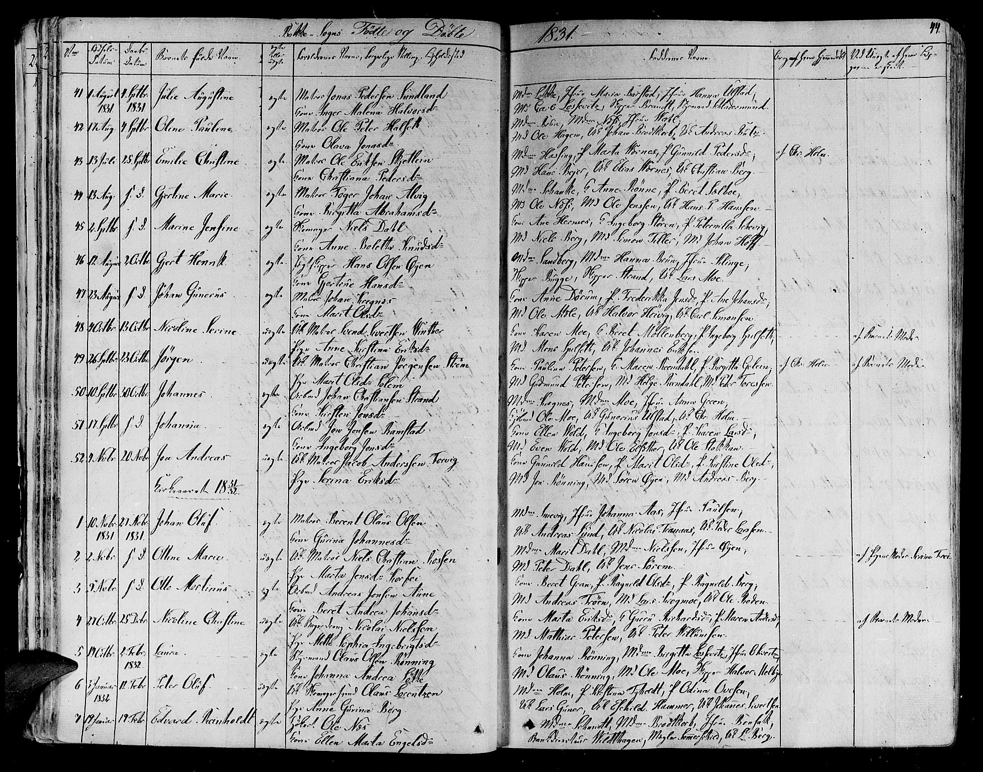 Ministerialprotokoller, klokkerbøker og fødselsregistre - Sør-Trøndelag, AV/SAT-A-1456/606/L0287: Parish register (official) no. 606A04 /2, 1826-1840, p. 44