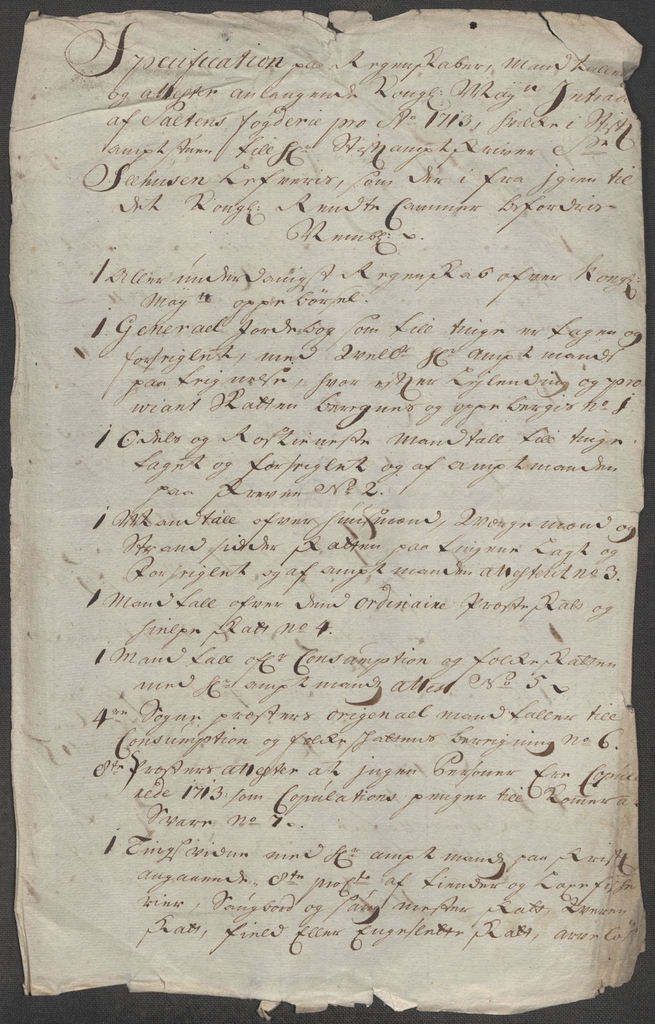 Rentekammeret inntil 1814, Reviderte regnskaper, Fogderegnskap, RA/EA-4092/R66/L4583: Fogderegnskap Salten, 1713, p. 19