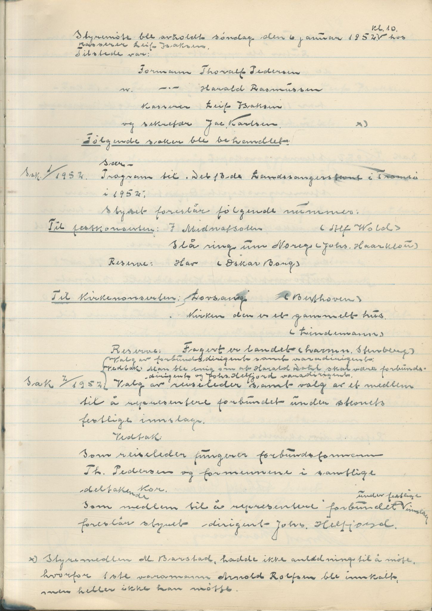 Finnmark Sangerforbund, FMFB/A-1050/A/L0011: Forhandlingsprotokoll, 1947-1963, p. 67