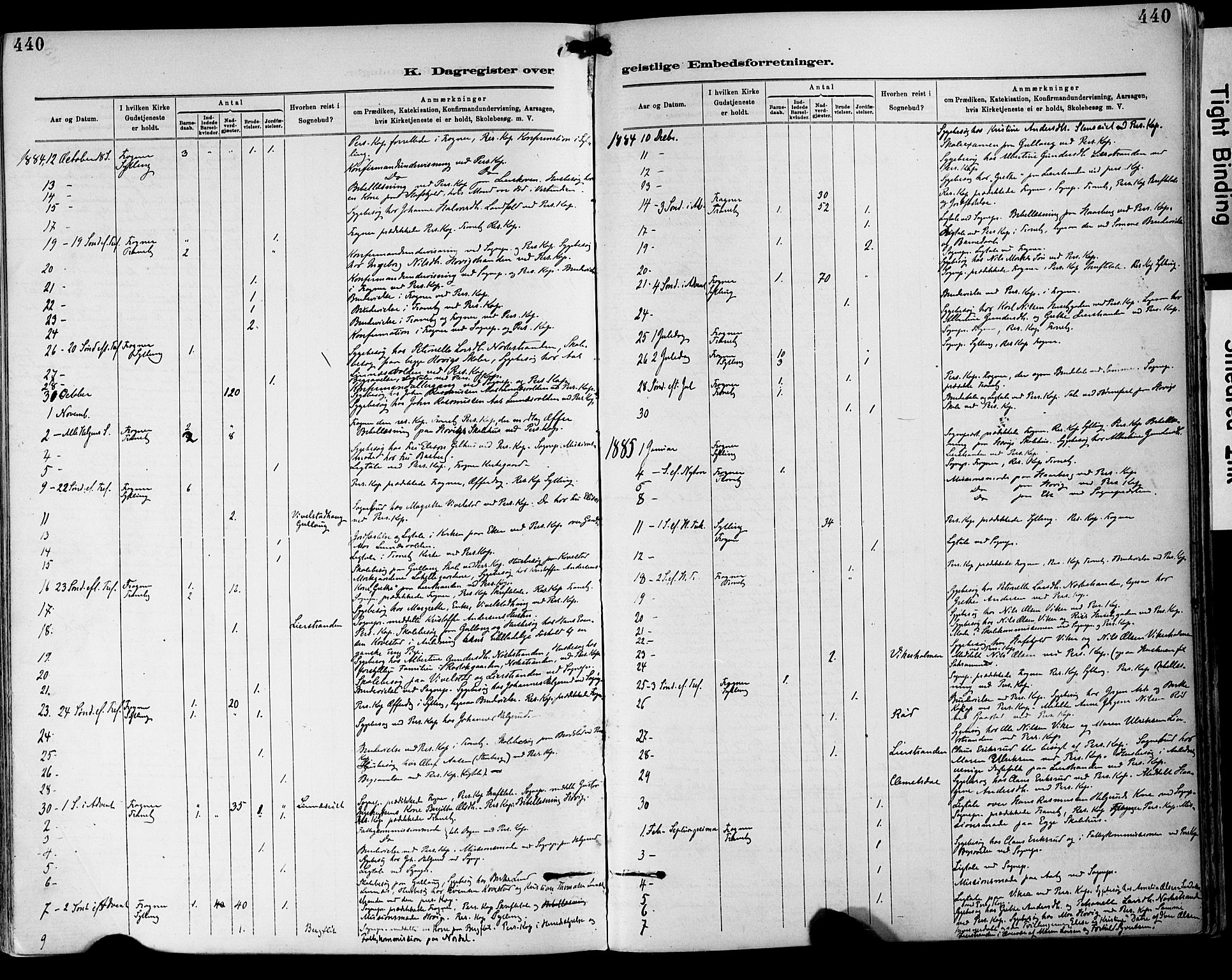 Lier kirkebøker, SAKO/A-230/F/Fa/L0015: Parish register (official) no. I 15, 1883-1894, p. 440