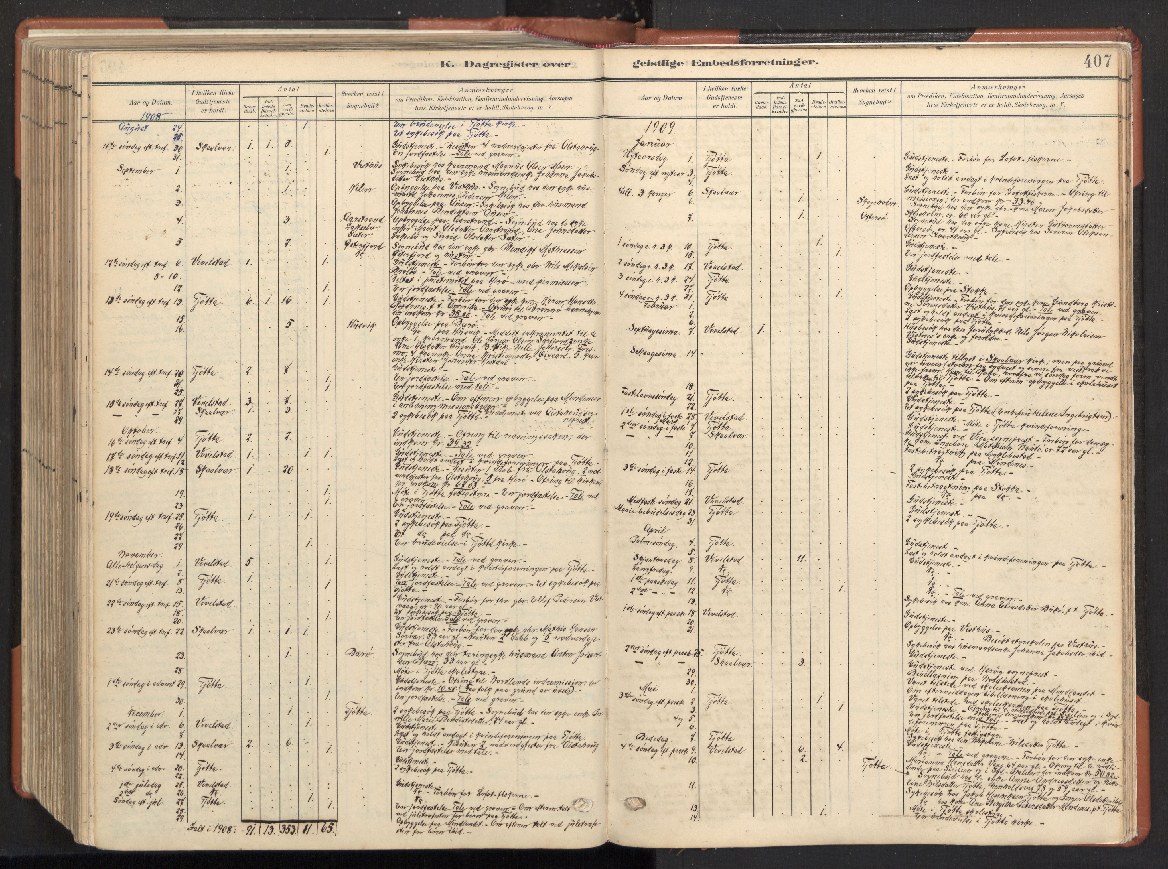 Ministerialprotokoller, klokkerbøker og fødselsregistre - Nordland, SAT/A-1459/817/L0265: Parish register (official) no. 817A05, 1908-1944, p. 407