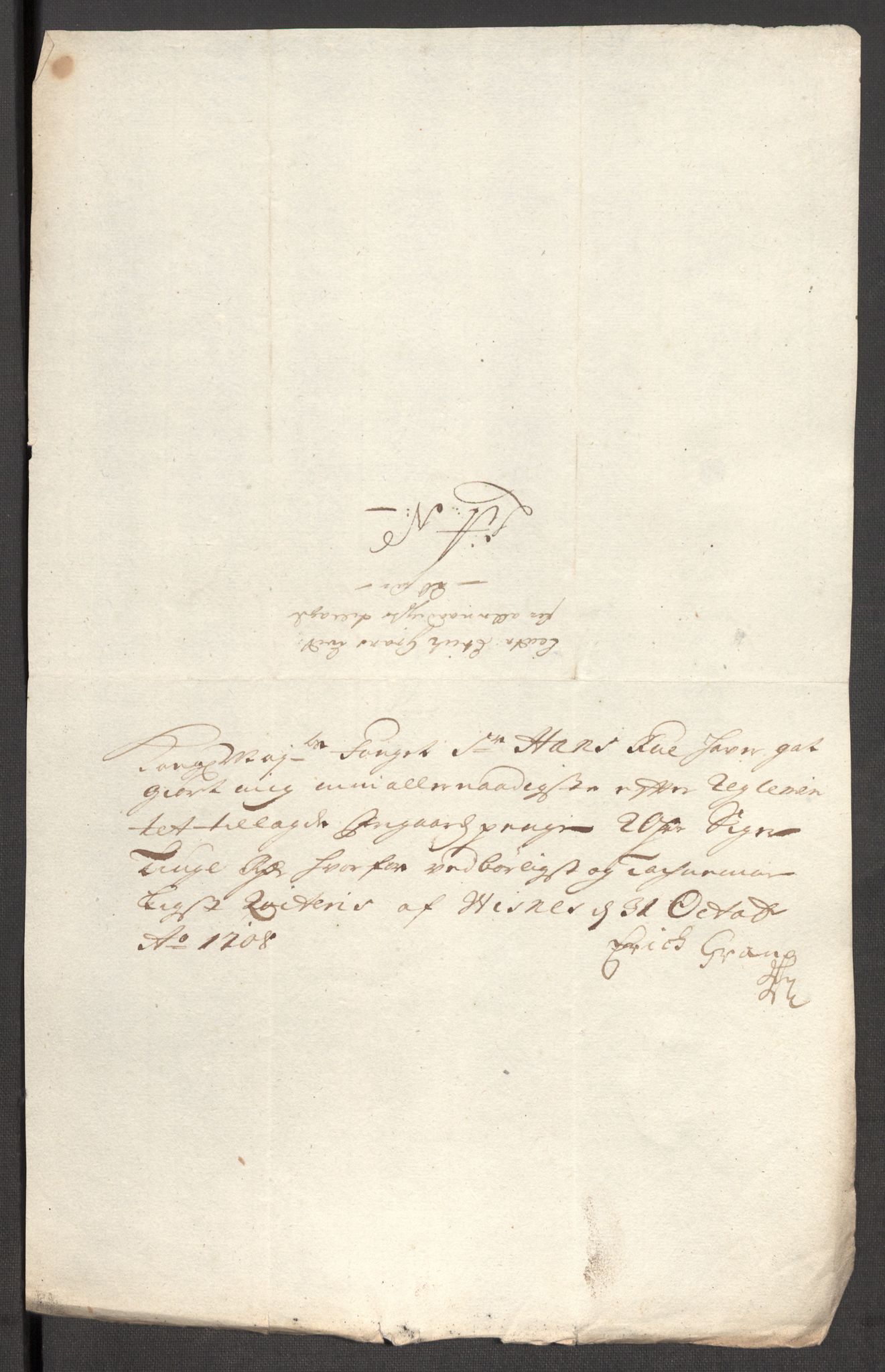 Rentekammeret inntil 1814, Reviderte regnskaper, Fogderegnskap, AV/RA-EA-4092/R53/L3431: Fogderegnskap Sunn- og Nordfjord, 1708, p. 191