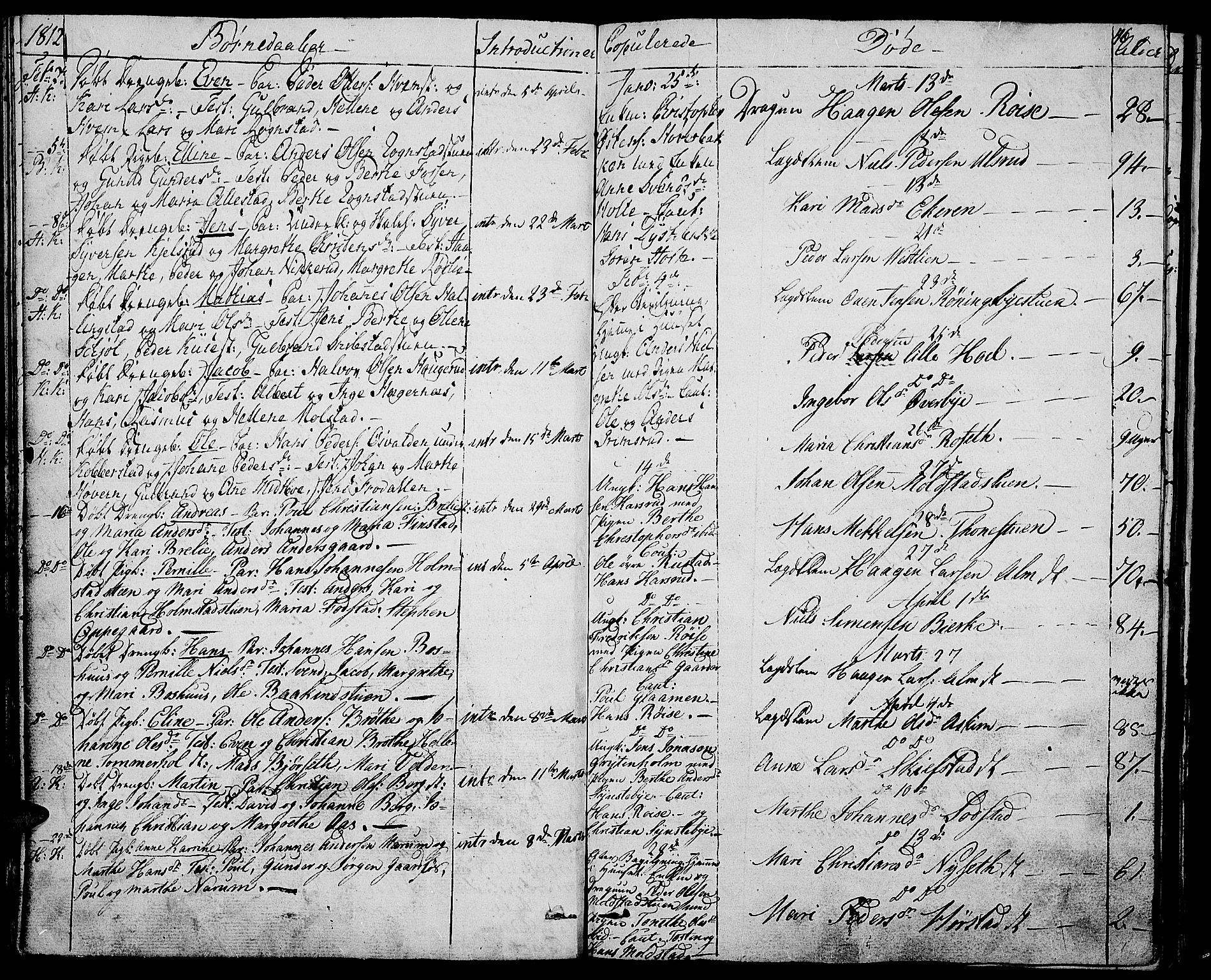 Toten prestekontor, AV/SAH-PREST-102/H/Ha/Haa/L0008: Parish register (official) no. 8, 1809-1814, p. 46