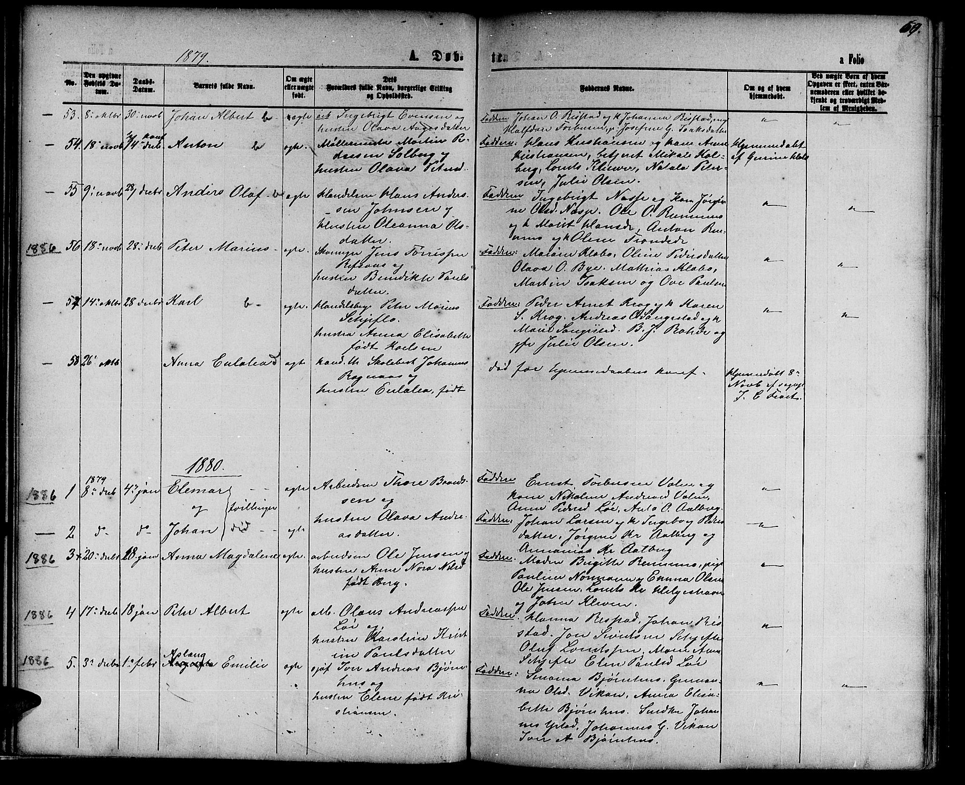Ministerialprotokoller, klokkerbøker og fødselsregistre - Nord-Trøndelag, SAT/A-1458/739/L0373: Parish register (copy) no. 739C01, 1865-1882, p. 60