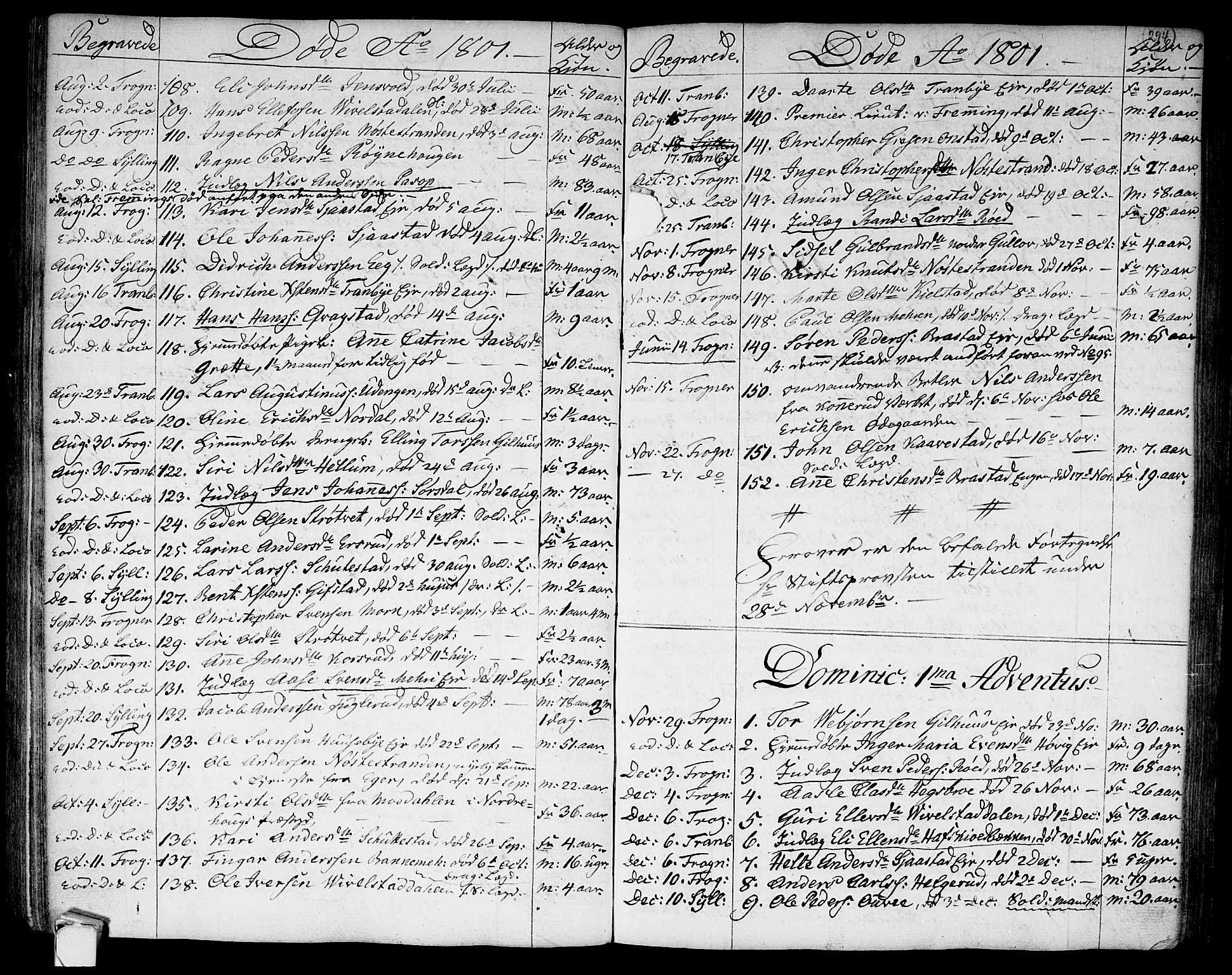 Lier kirkebøker, SAKO/A-230/F/Fa/L0007: Parish register (official) no. I 7, 1794-1813, p. 294
