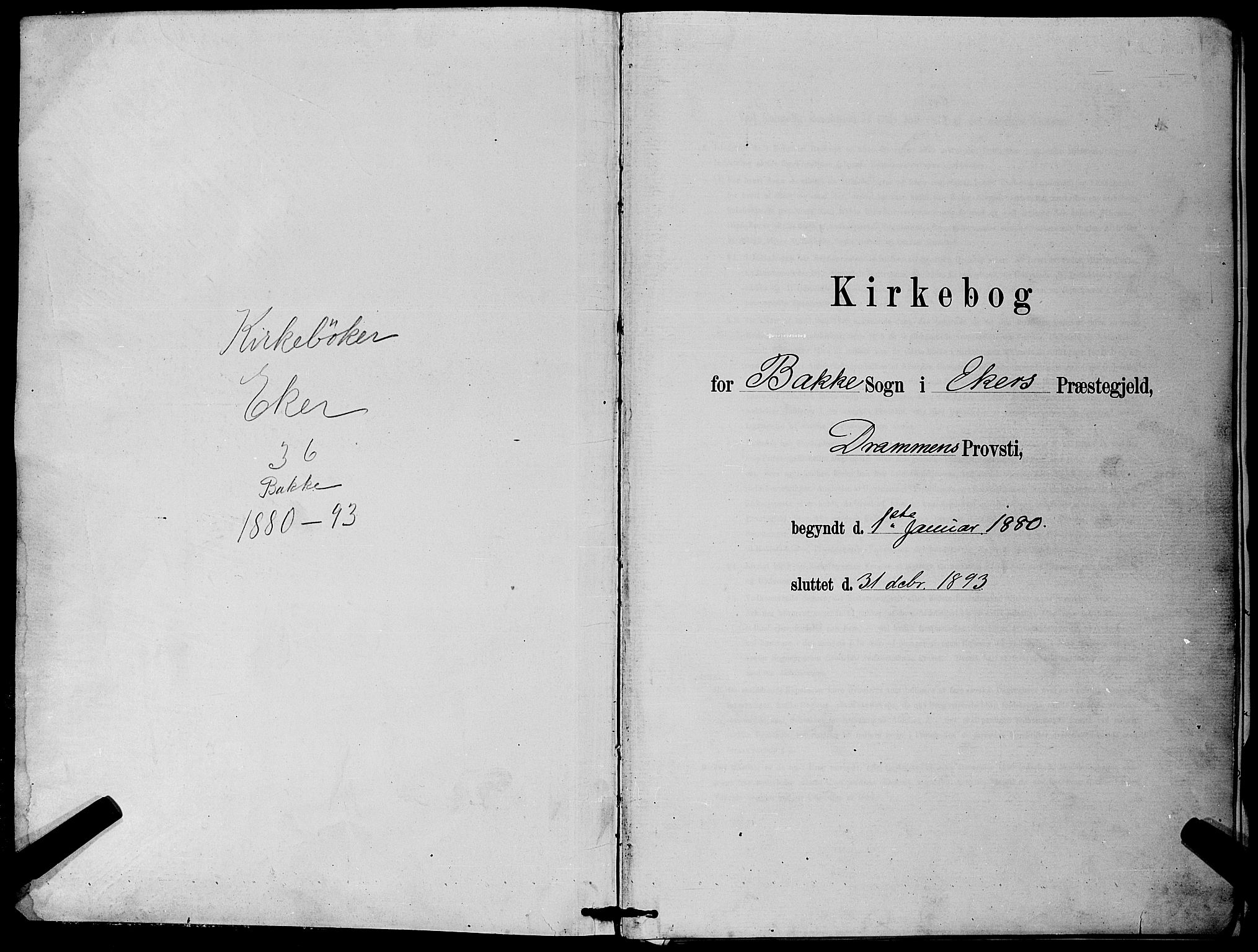 Eiker kirkebøker, AV/SAKO-A-4/G/Gb/L0003: Parish register (copy) no. II 3, 1880-1893