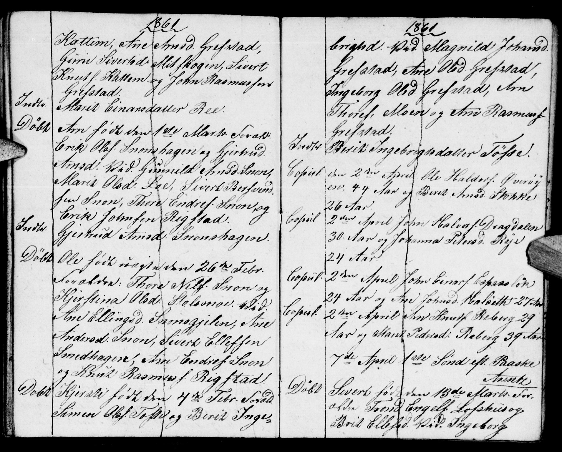 Meldal sokneprestkontor, SAT/A-1123/1/I/I1/I1f/L0008: Parish register draft no. 672I1F, 1827-1866