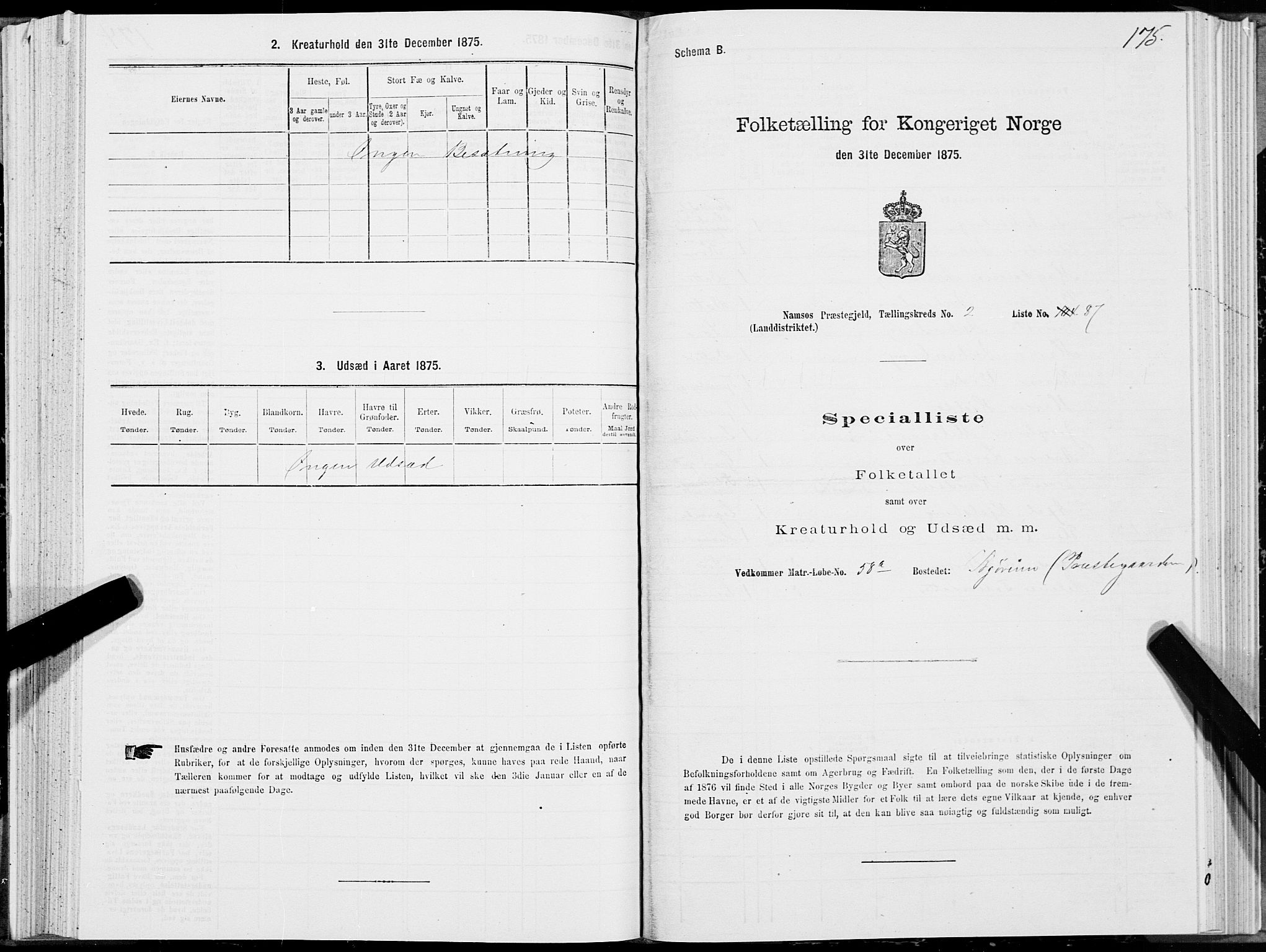 SAT, 1875 census for 1745L Namsos/Vemundvik og Sævik, 1875, p. 2175