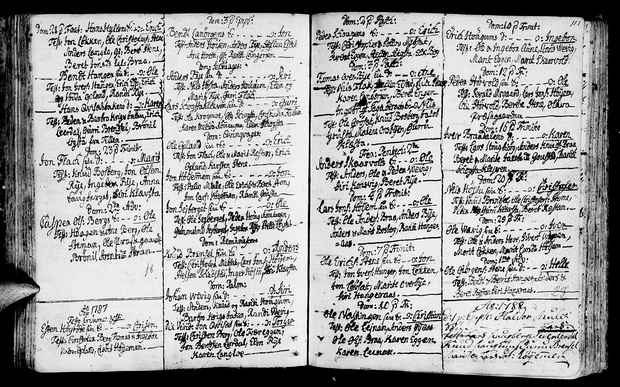 Ministerialprotokoller, klokkerbøker og fødselsregistre - Sør-Trøndelag, SAT/A-1456/612/L0370: Parish register (official) no. 612A04, 1754-1802, p. 112