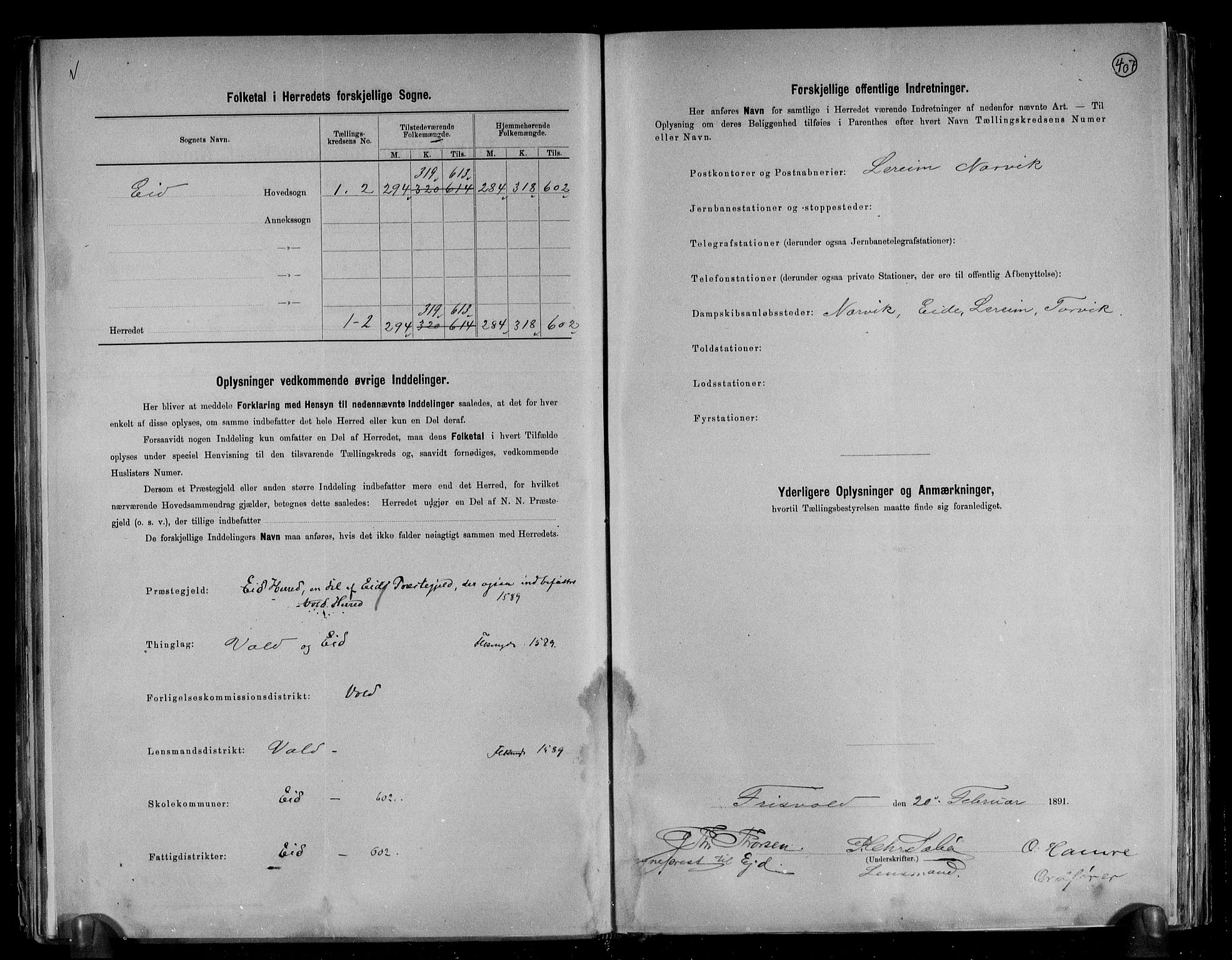 RA, 1891 census for 1538 Eid, 1891, p. 3